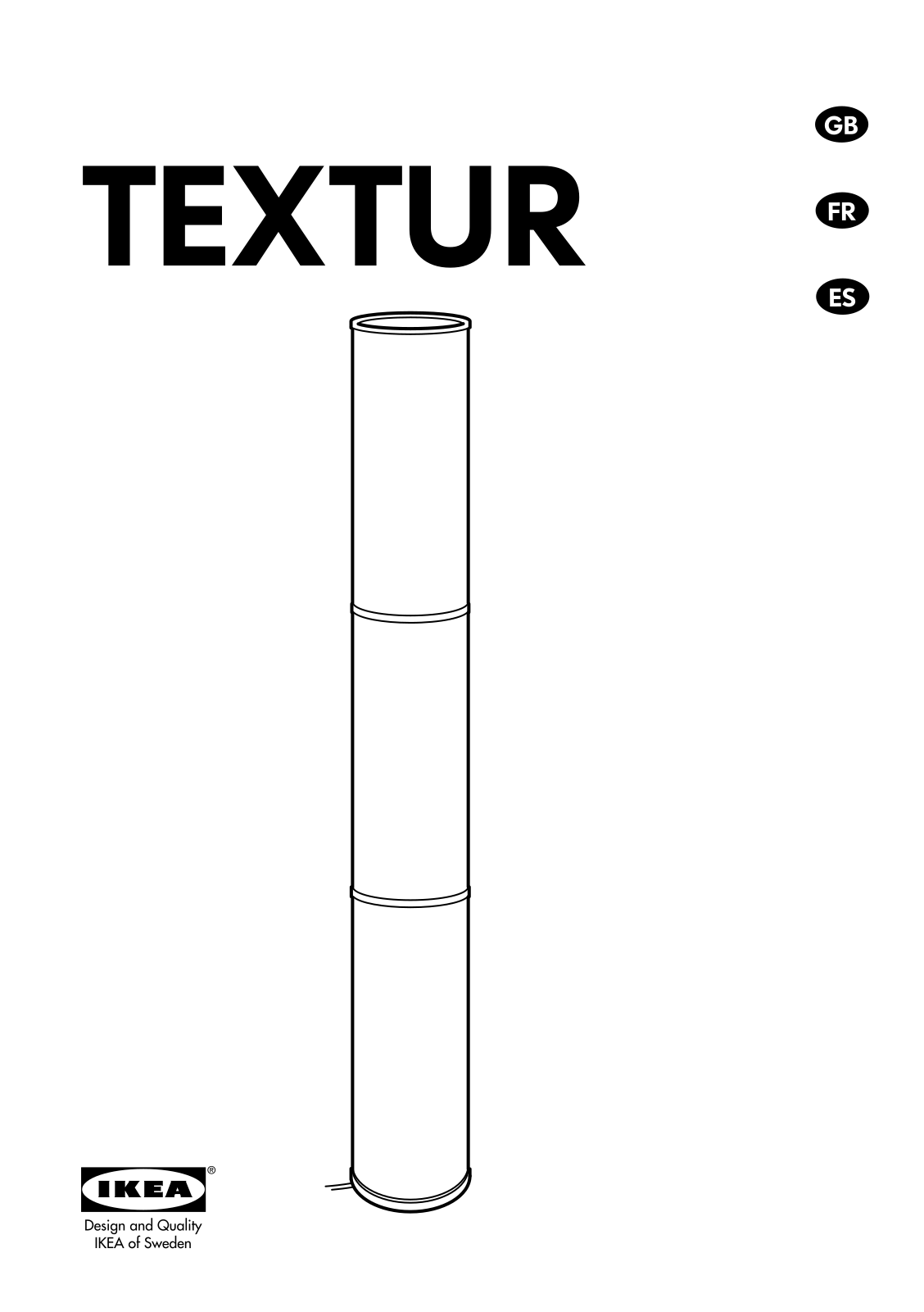 IKEA TEXTUR FLOOR LAMP User Manual