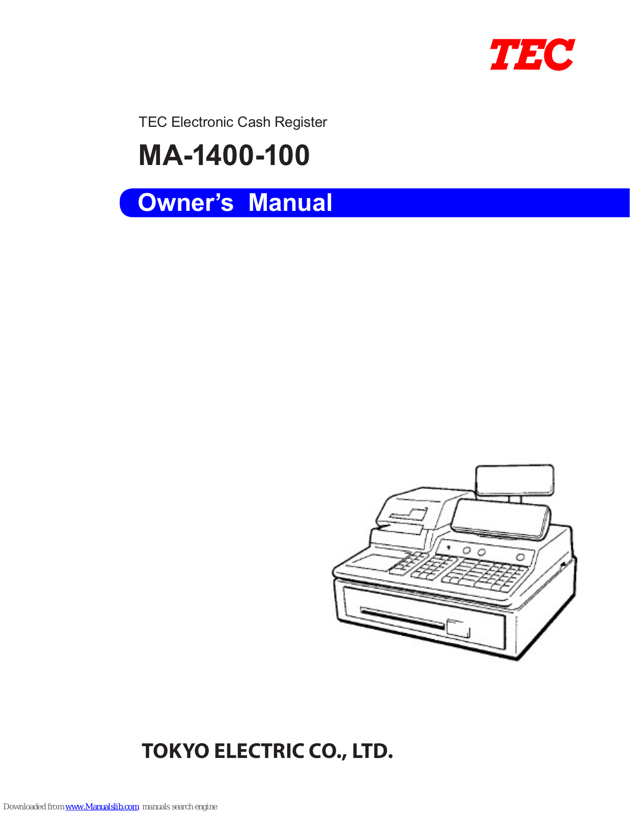 TEC MA-1400, MA-1400-100 Owner's Manual - ManualMachine.com
