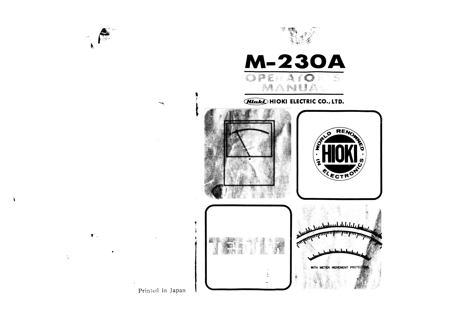Hioki M-230A Instruction Manual