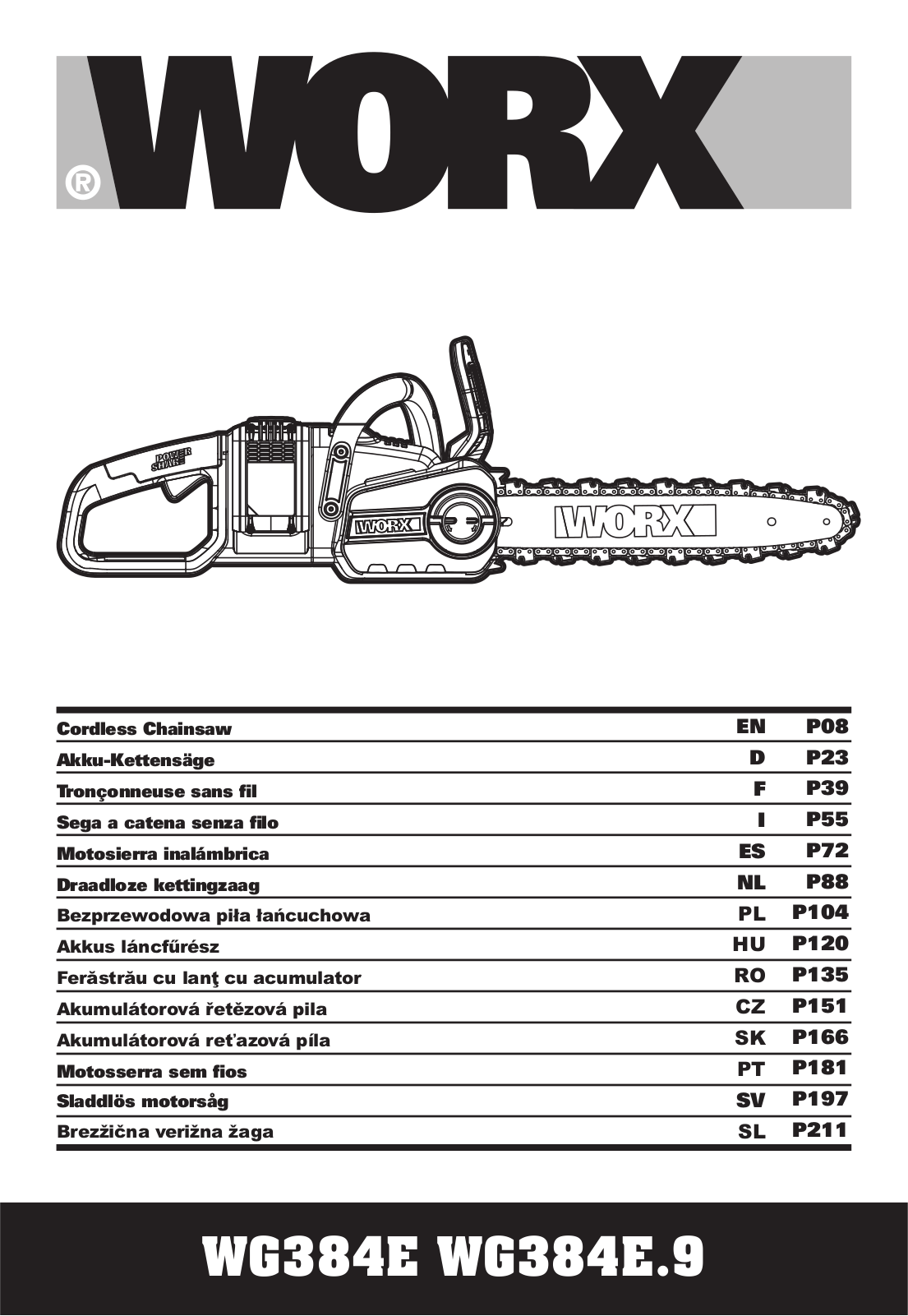 Worx WG384E, WG384E.9 User guide - ManualMachine.com