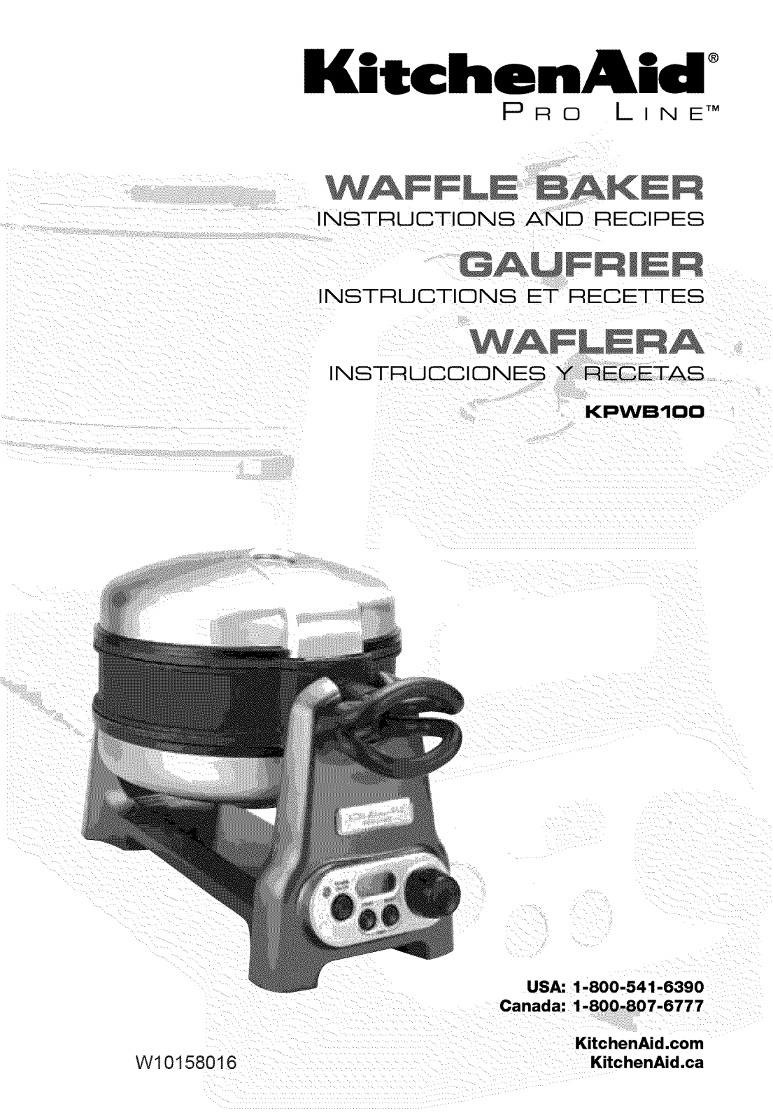 KitchenAid 5KWB110EAC0, 5KWB110EOB0, 5KWB110EMS0, 5KWB110EER0 Owner’s Manual