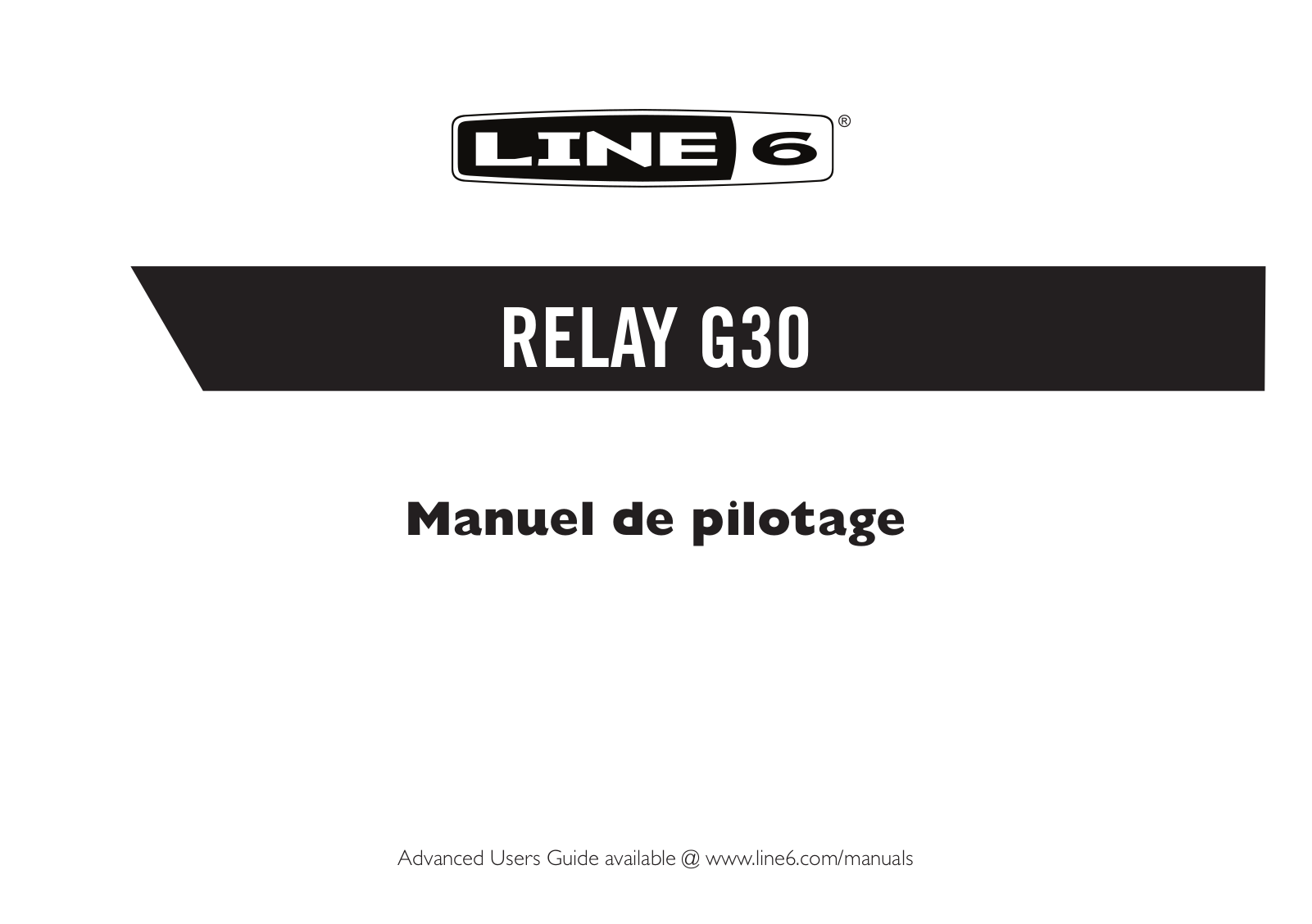 Line 6 Relay G30 User Manual