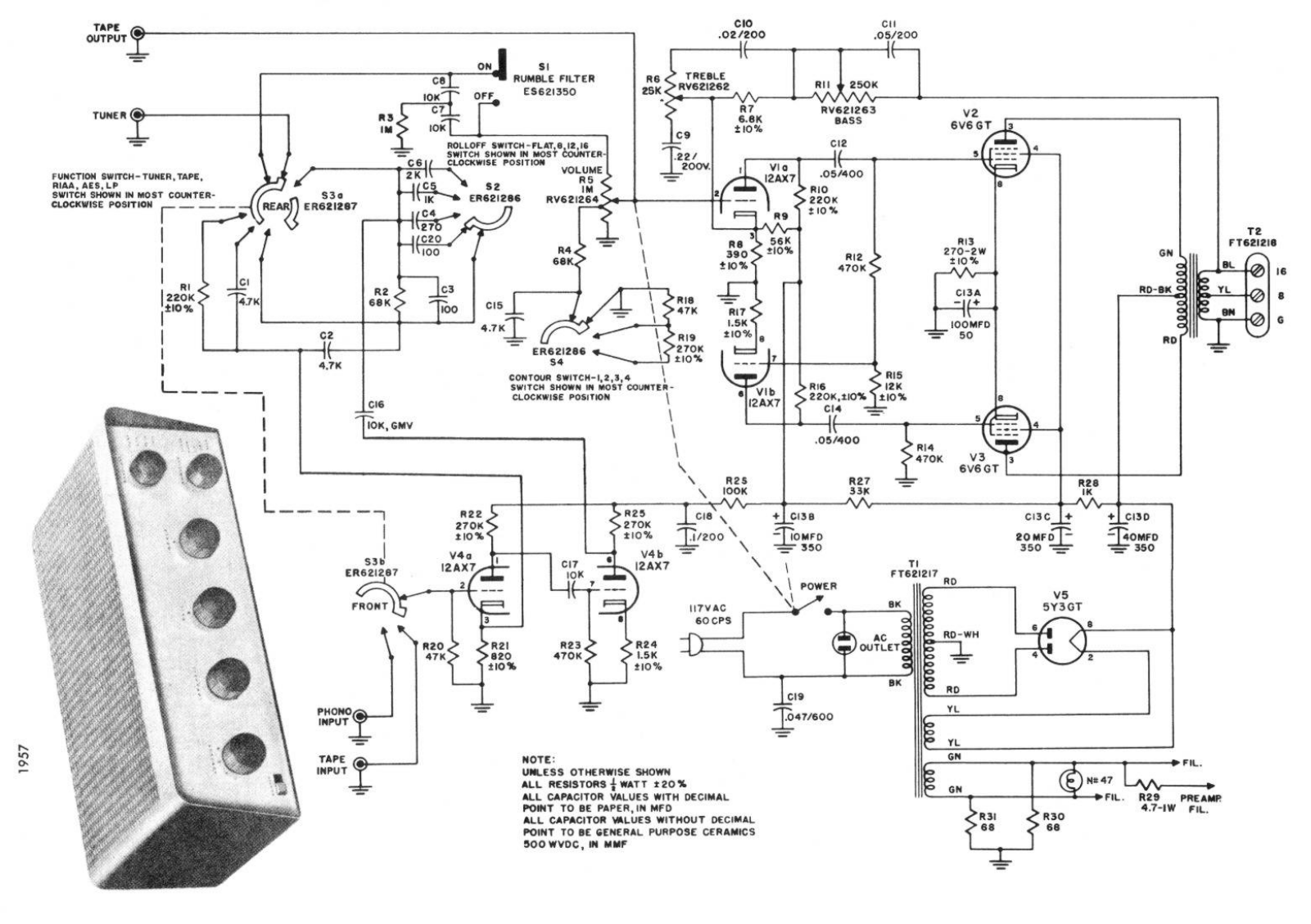 Harman Kardon pc2001 schematic