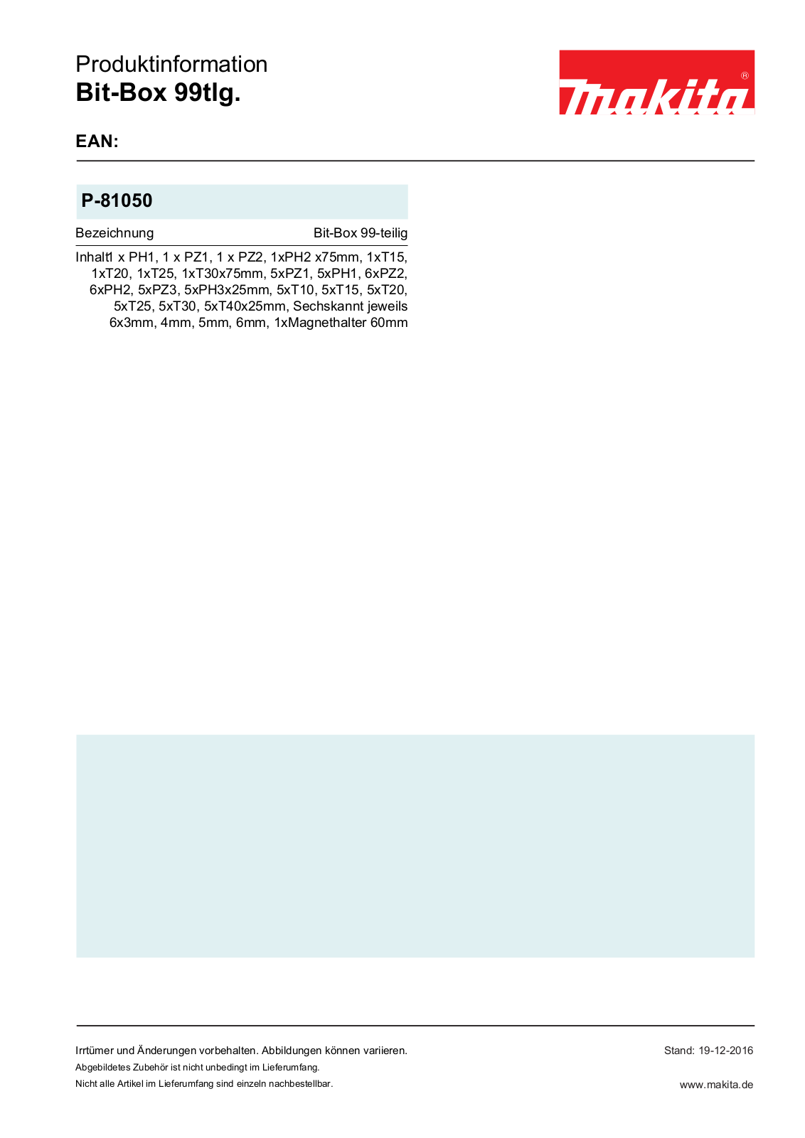 Makita P-81050 Service Manual