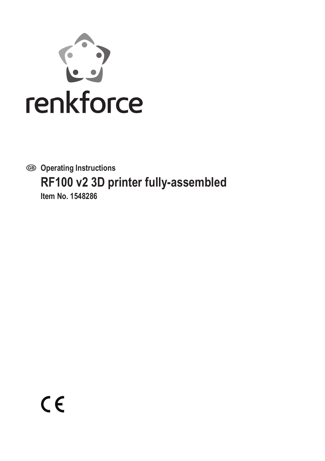 Renkforce RF100 v2 Operating Instructions
