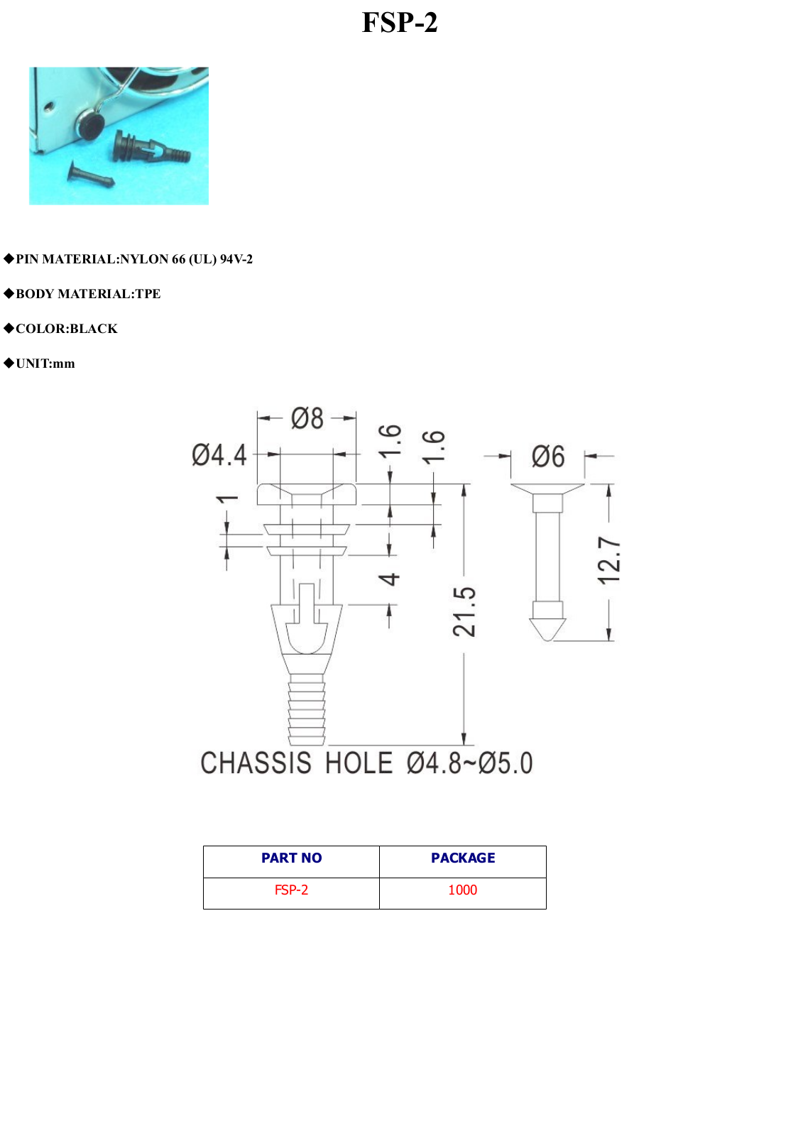Datasheet FSP-2 Specification - ManualMachine.com