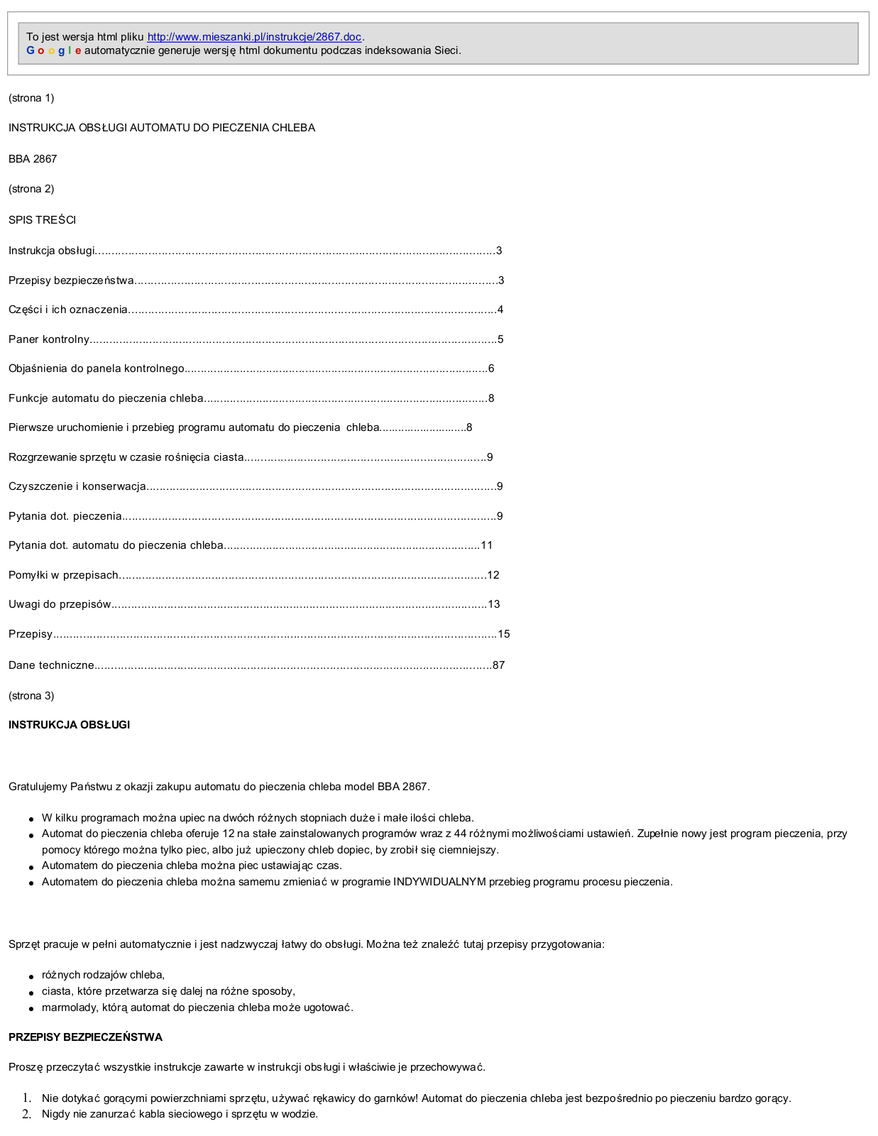 Clatronic BBA 2867 User Manual