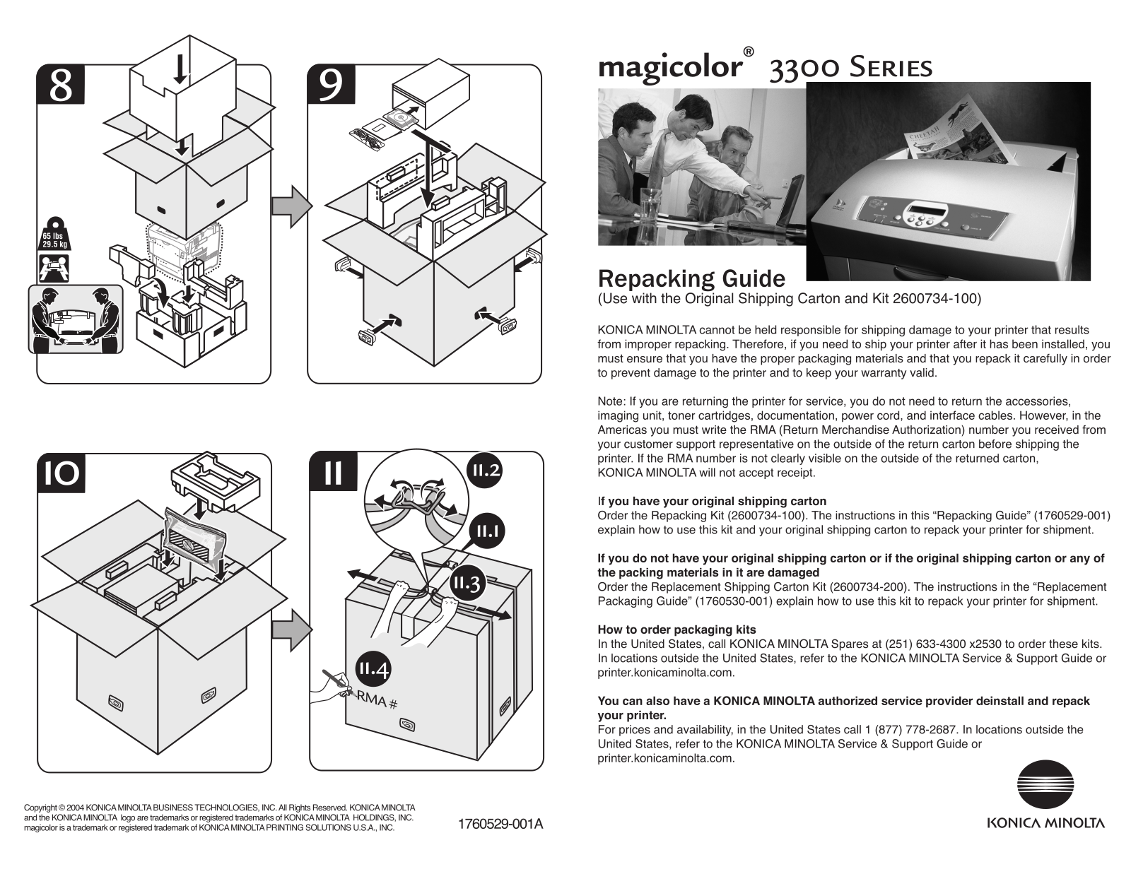 Konica Minolta MAGICOLOR 3300 User Manual