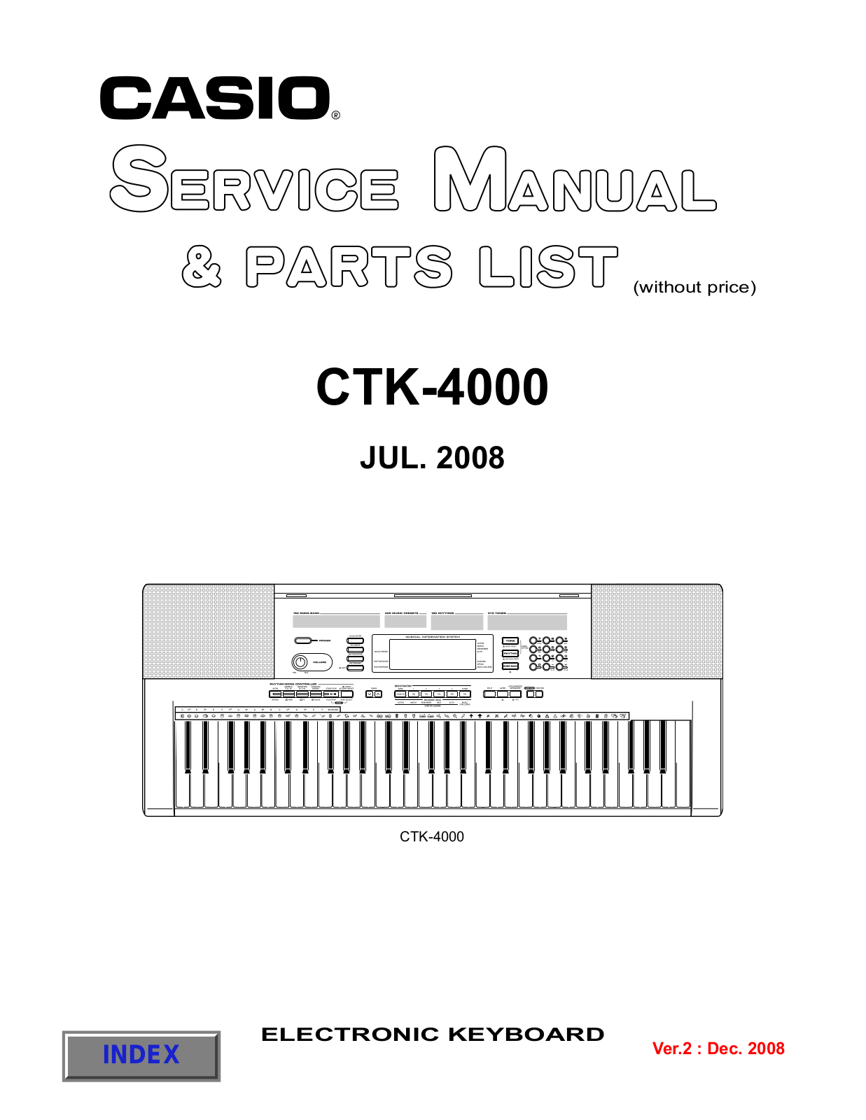 Casio CTK-4000 User Manual