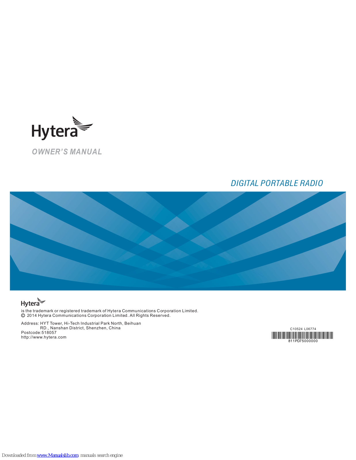 Hytera PD752 Owner's Manual