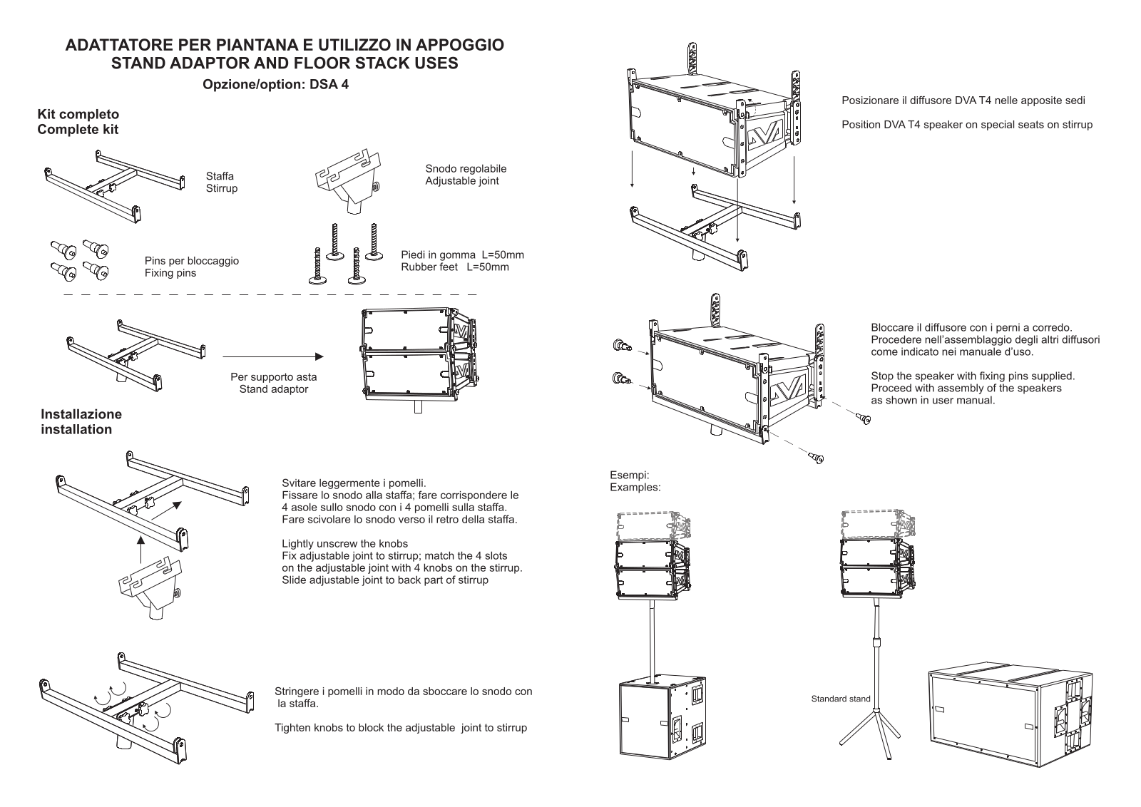 DB Technologies DVA DSA 4 User manual