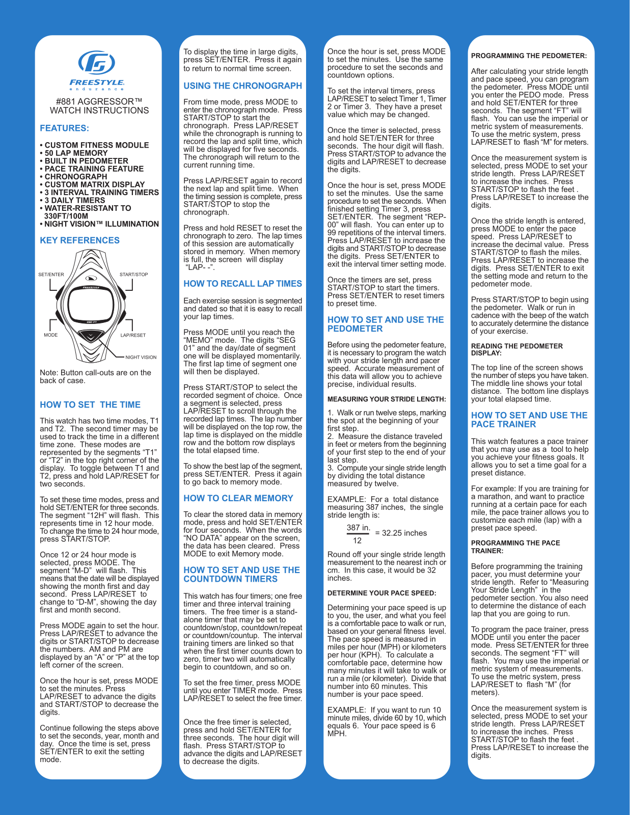 Freestyle 881 User Manual