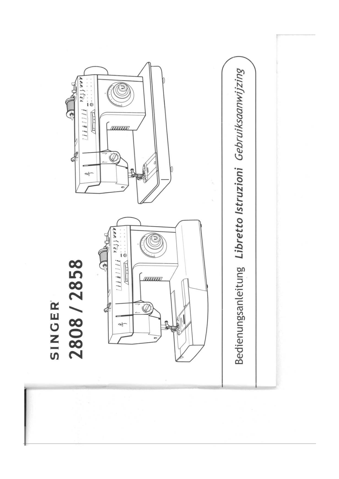 Singer 2858, 2808 LIST OF PARTS SEWING MACHINE