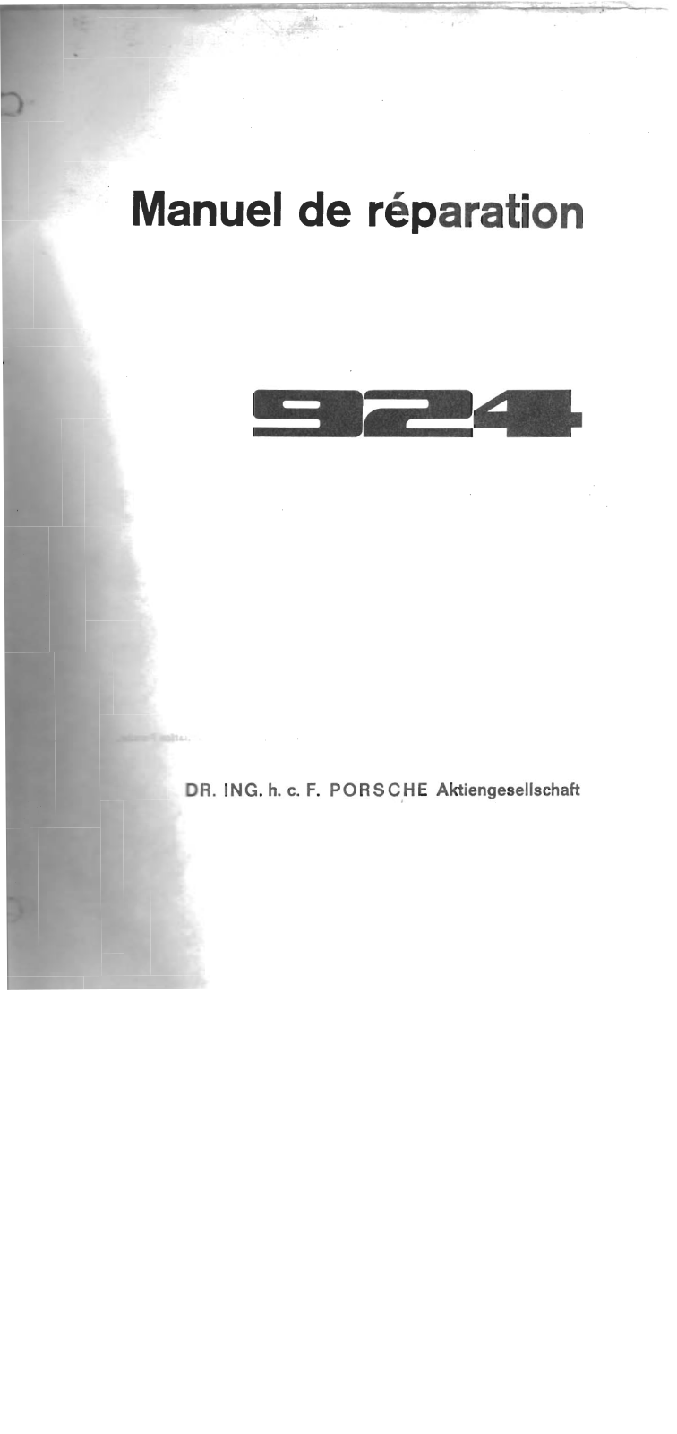 PORSCHE 924 User Manual