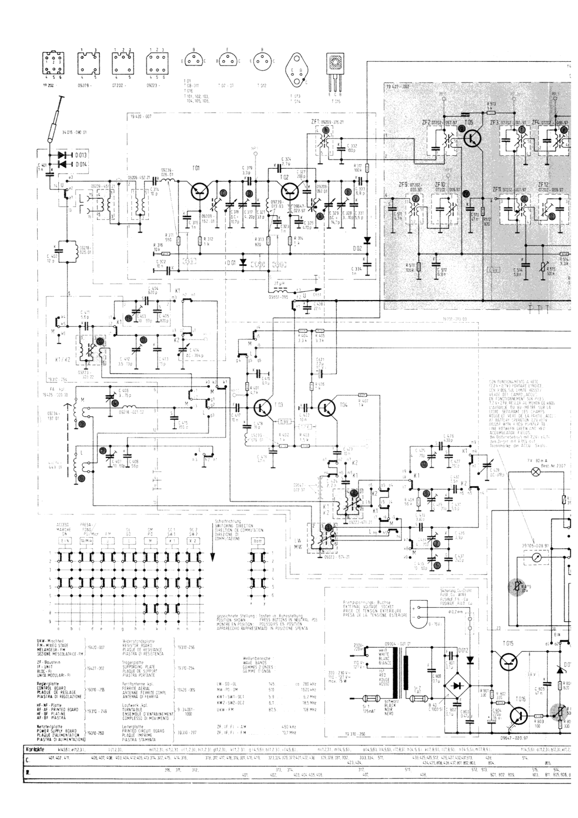 Grundig C-6000 Schematic