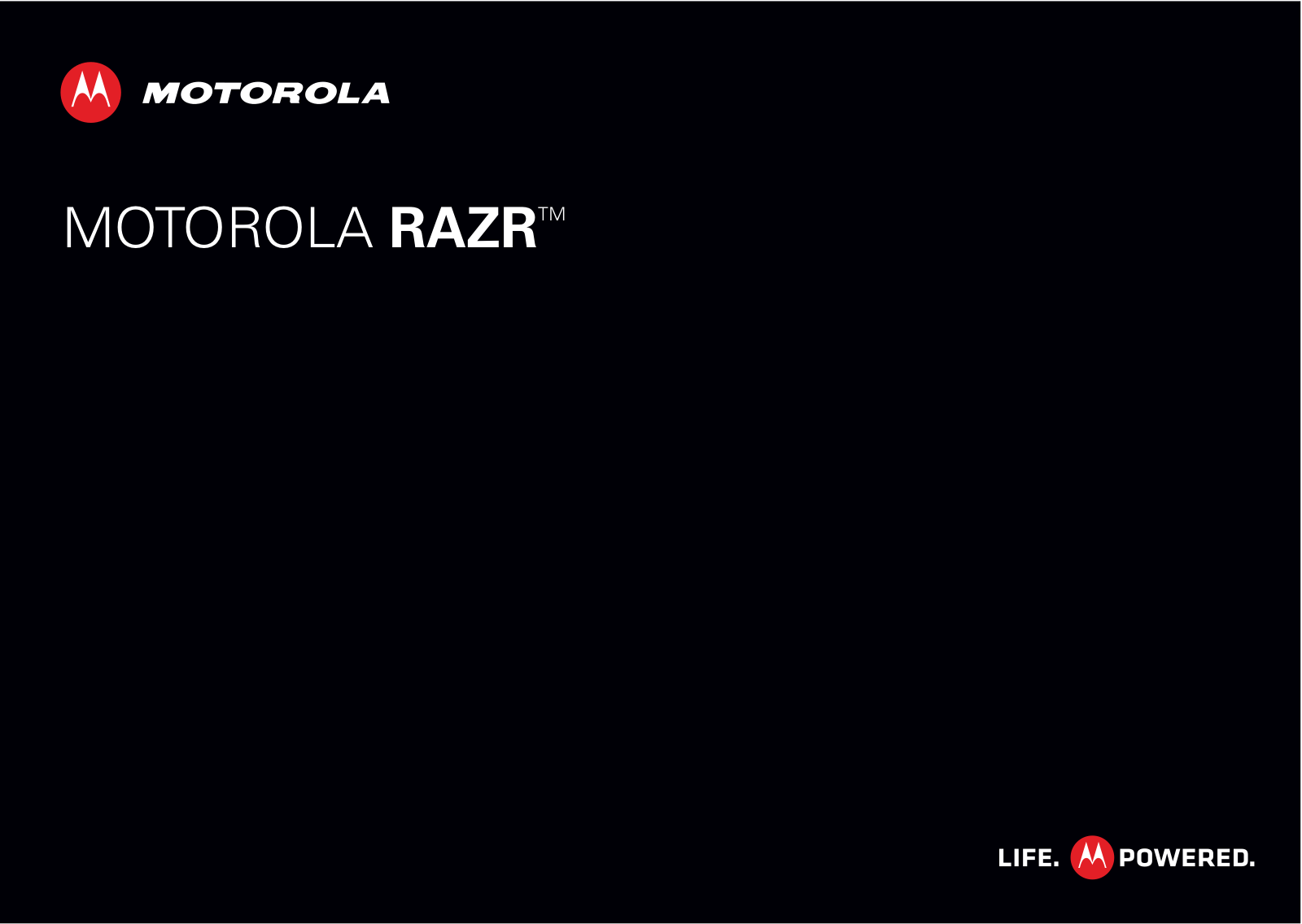 Motorola Razr User Manual