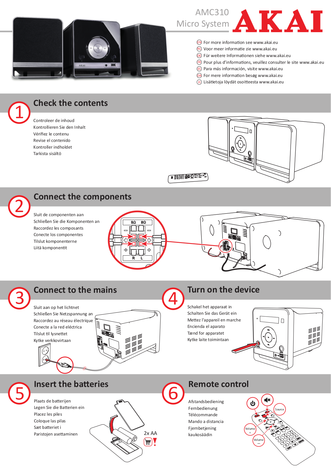 AKAI AMC310 Quick start guide - ManualMachine.com