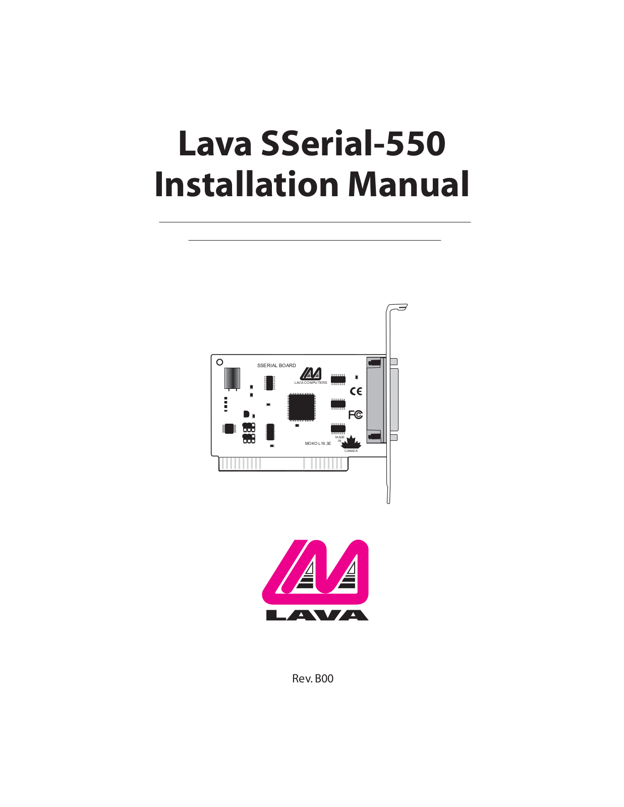 Lava Computer SSerial-550 User Manual