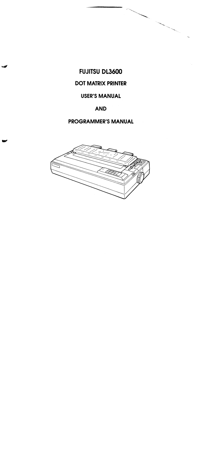 Fujitsu DL3600 User Manual