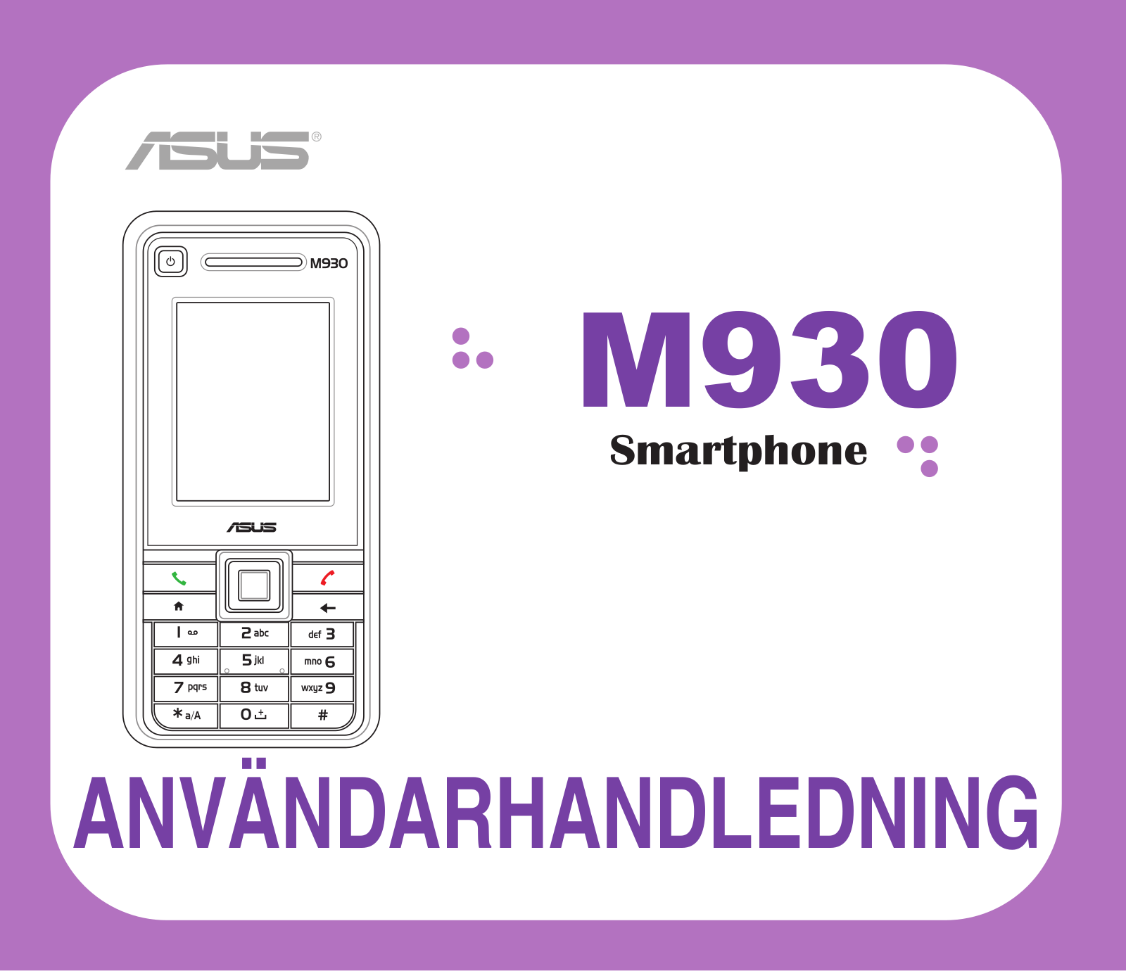 Asus M930 User Manual