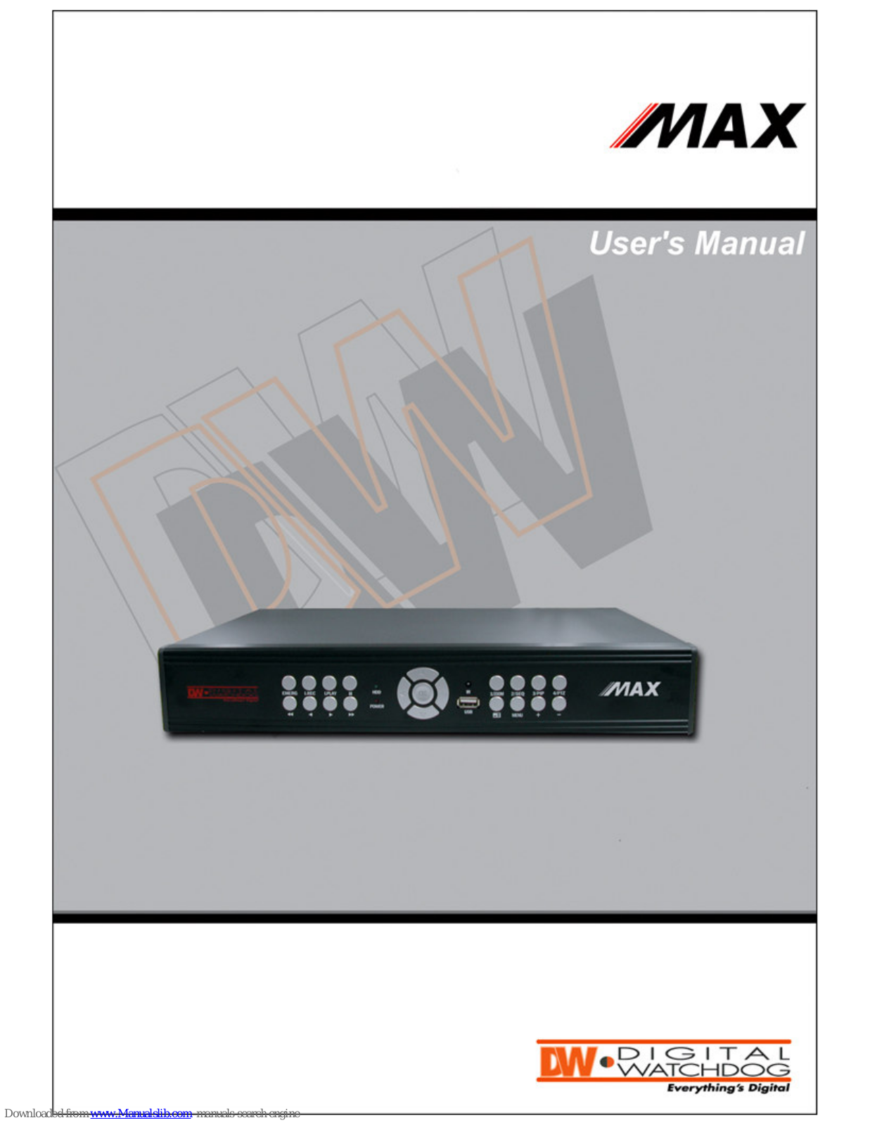 Digital Watchdog MAX User Manual