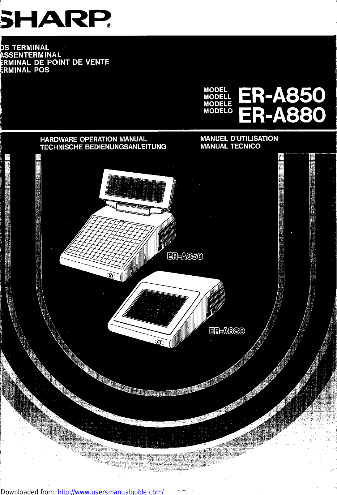 SHARP ER-A850/A880 User Manual