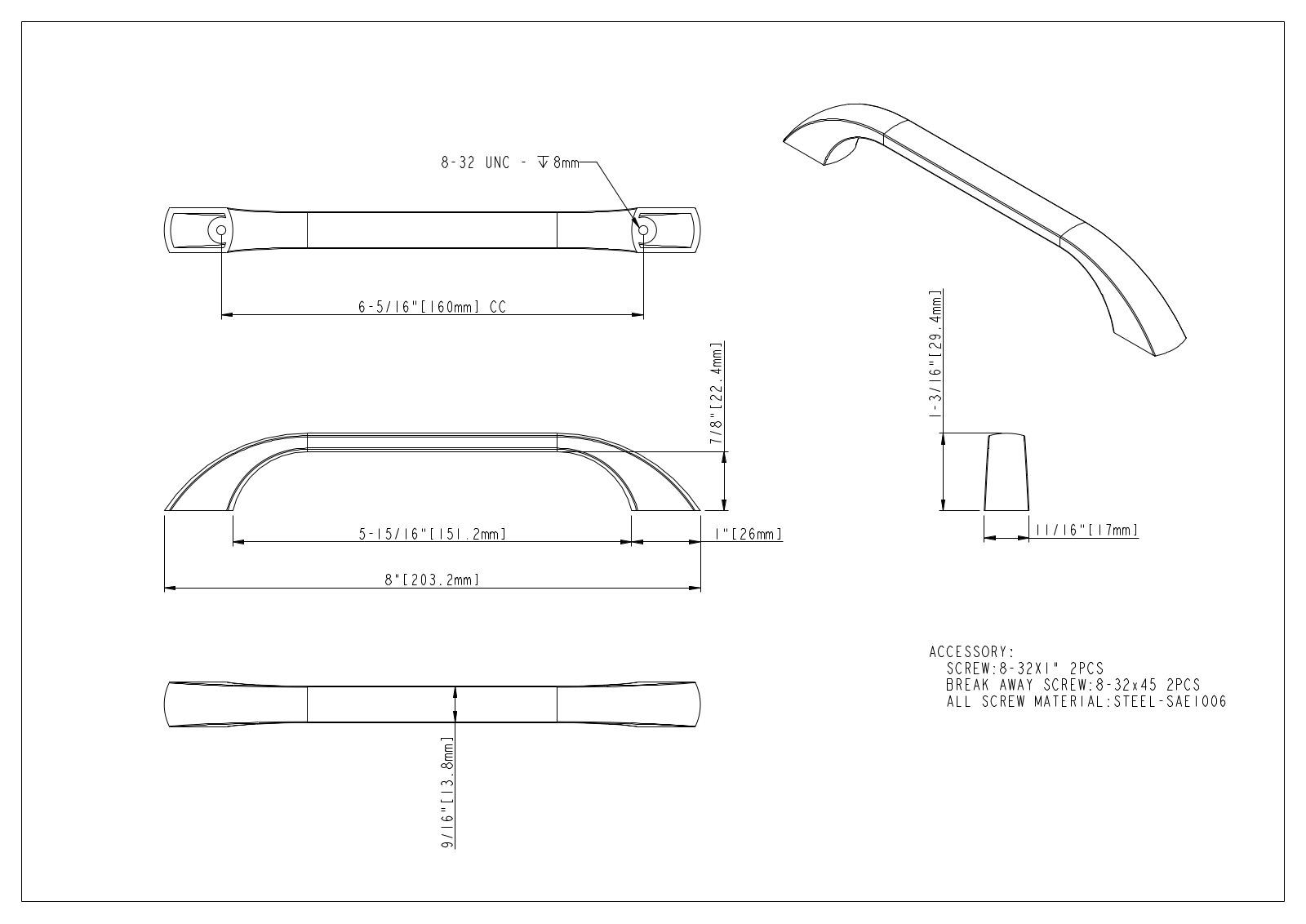 Jeffrey Alexander HWSC1122 Specifications