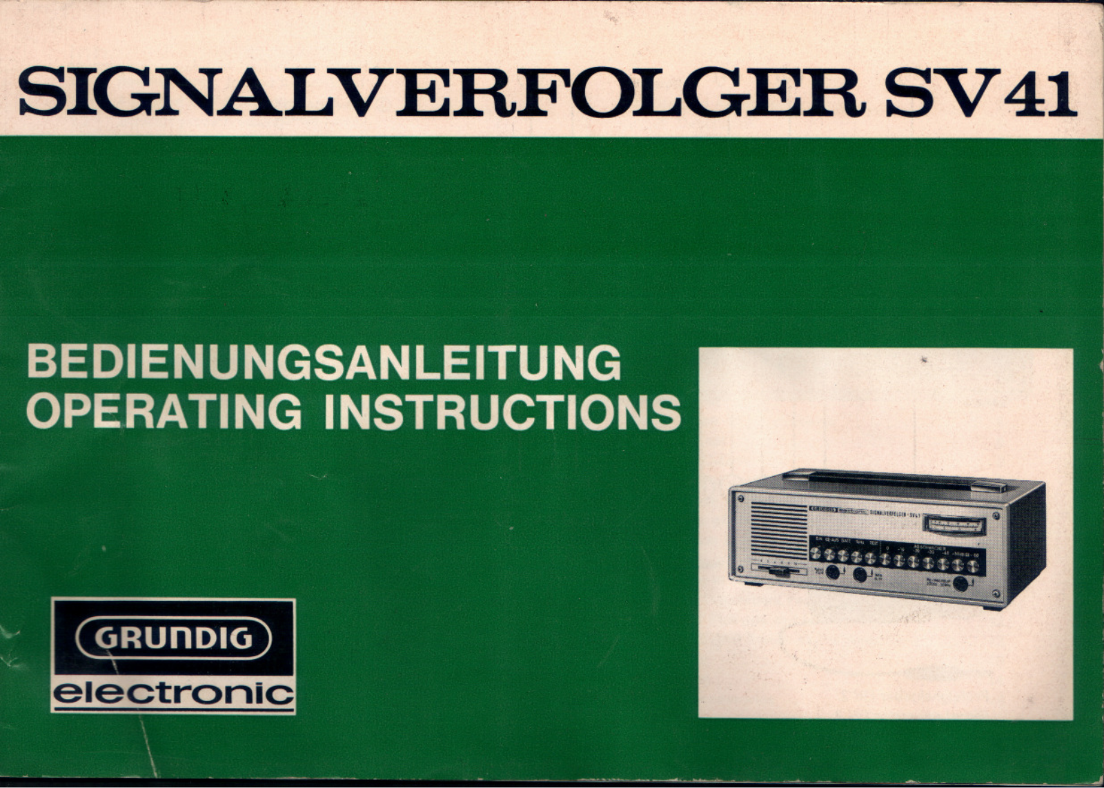 Grundig SV-41 Service Manual