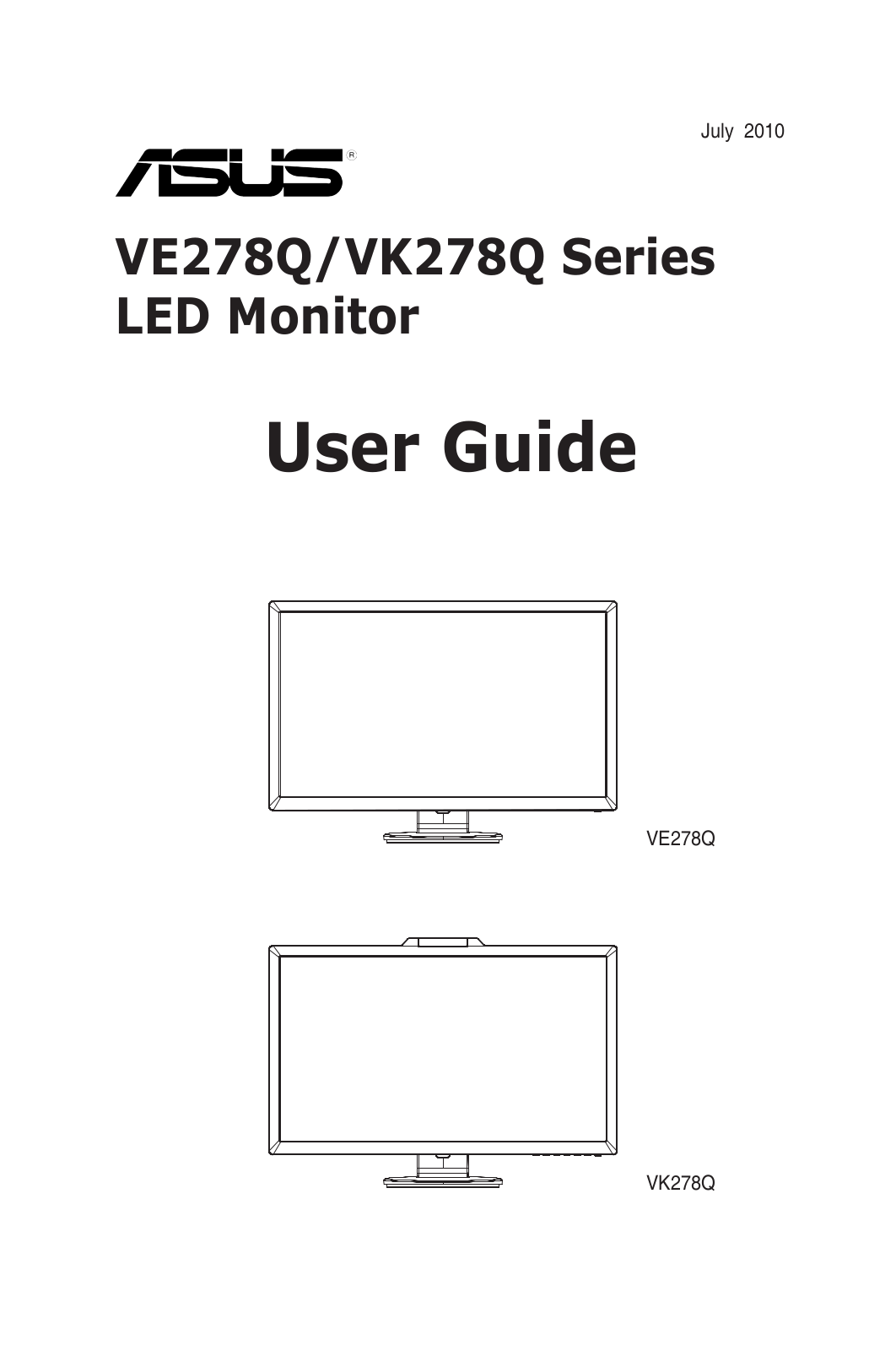 Asus VE278Q Series, VK278Q Series User Guide