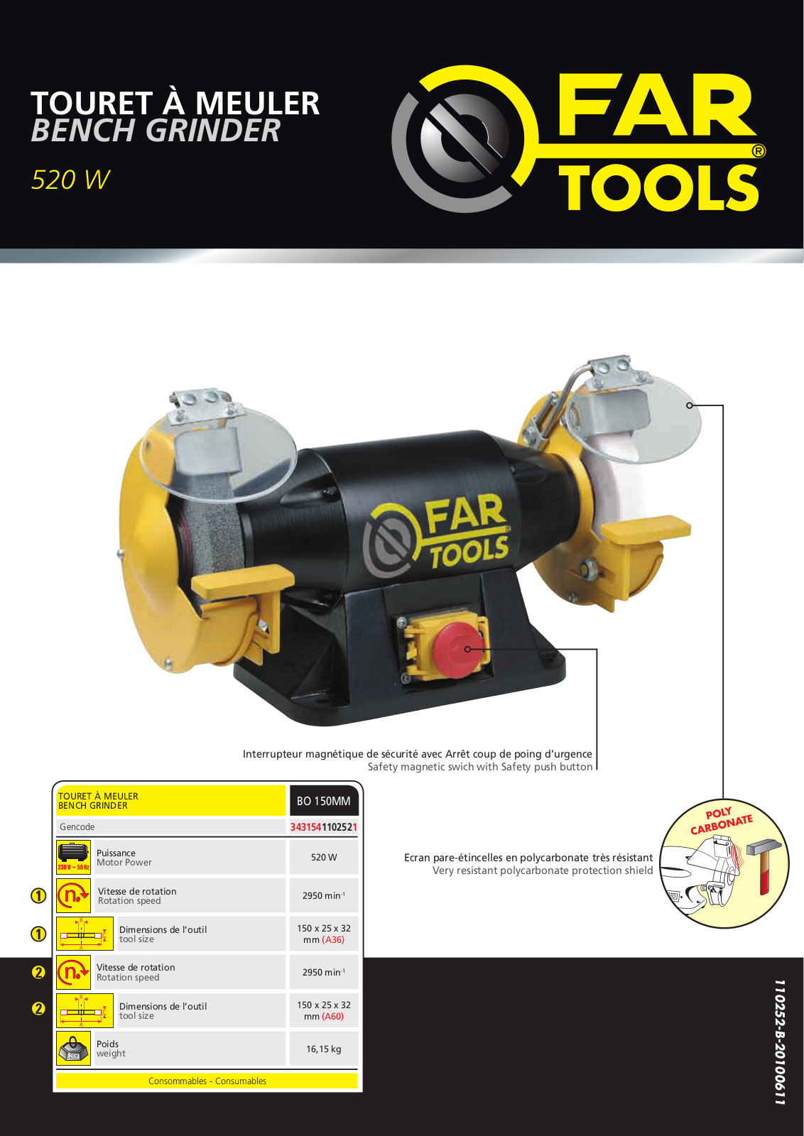 FARTOOLS BO150MM User Manual