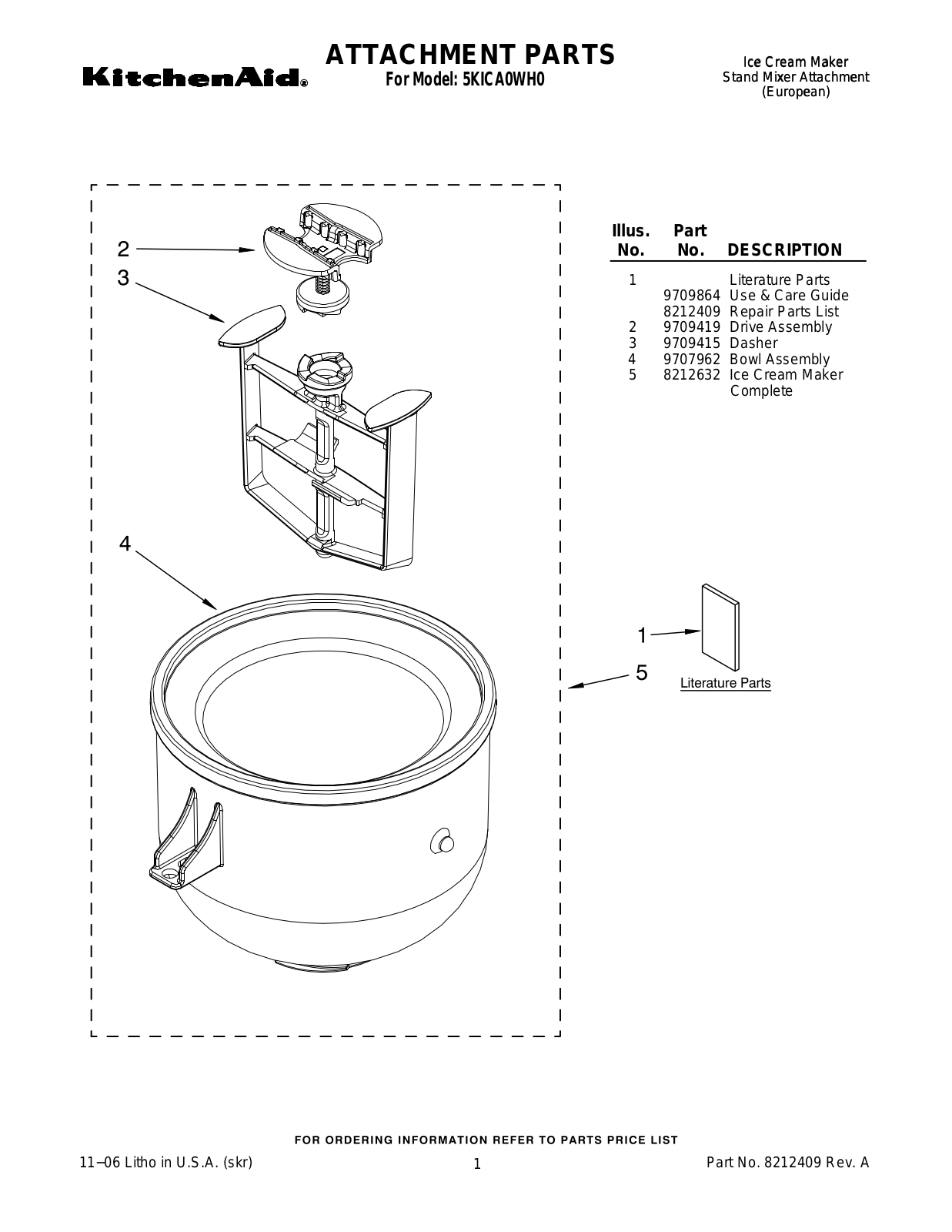 Kitchenaid 5kica0wh0 Installation Template