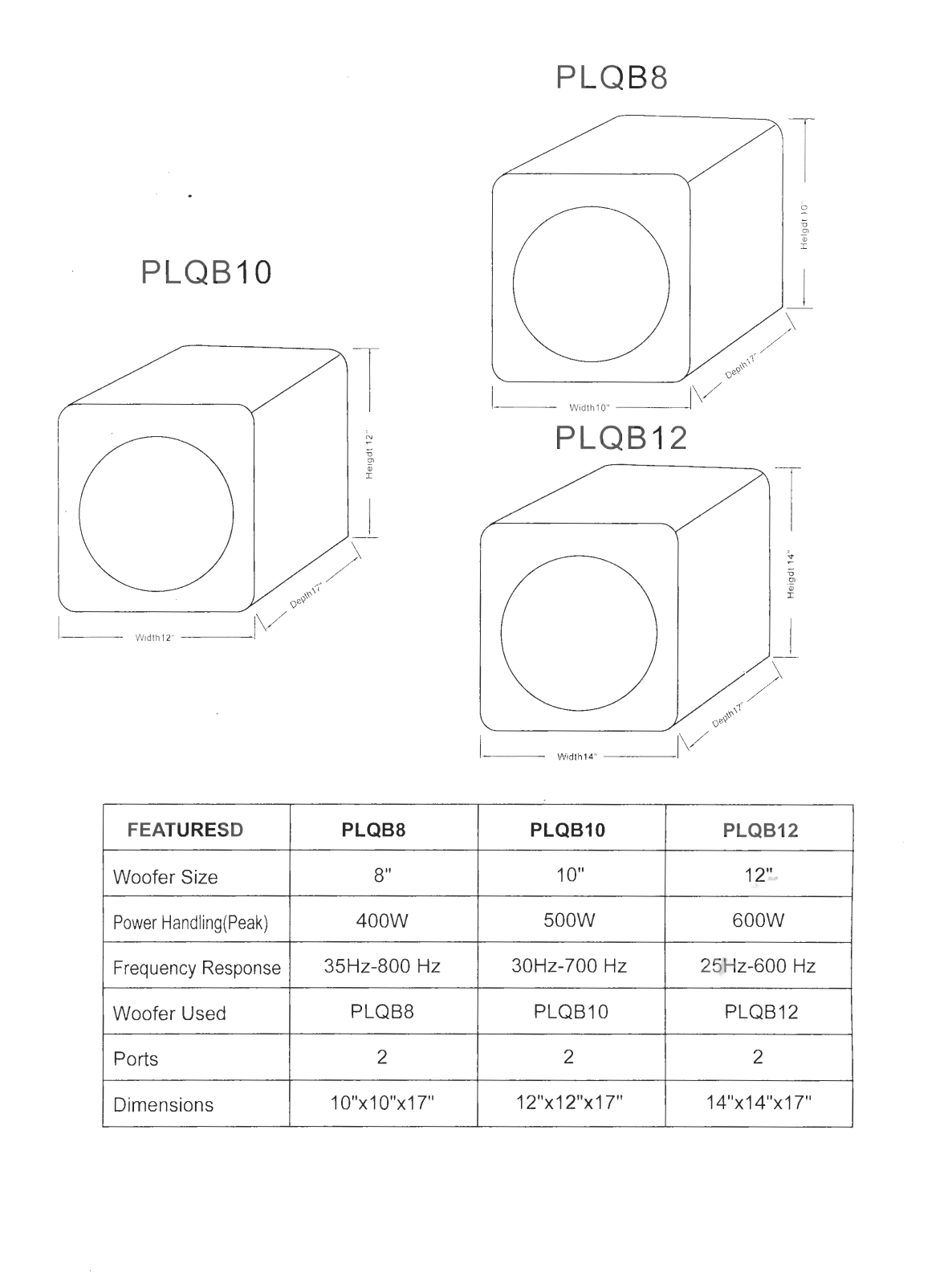 Pyle PLQB-10 Owners manual