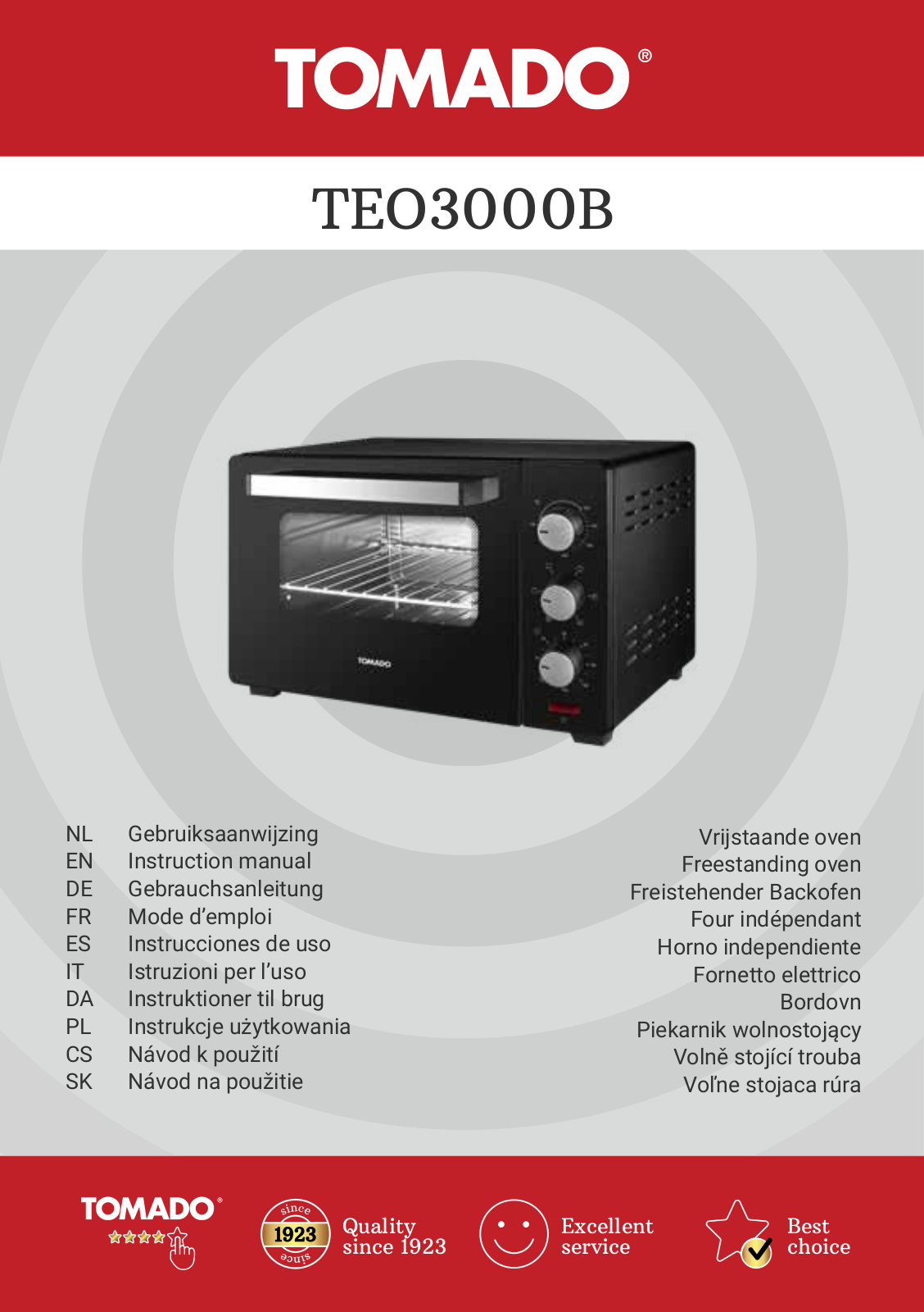 Tomado TEO3000B User guide - ManualMachine.com