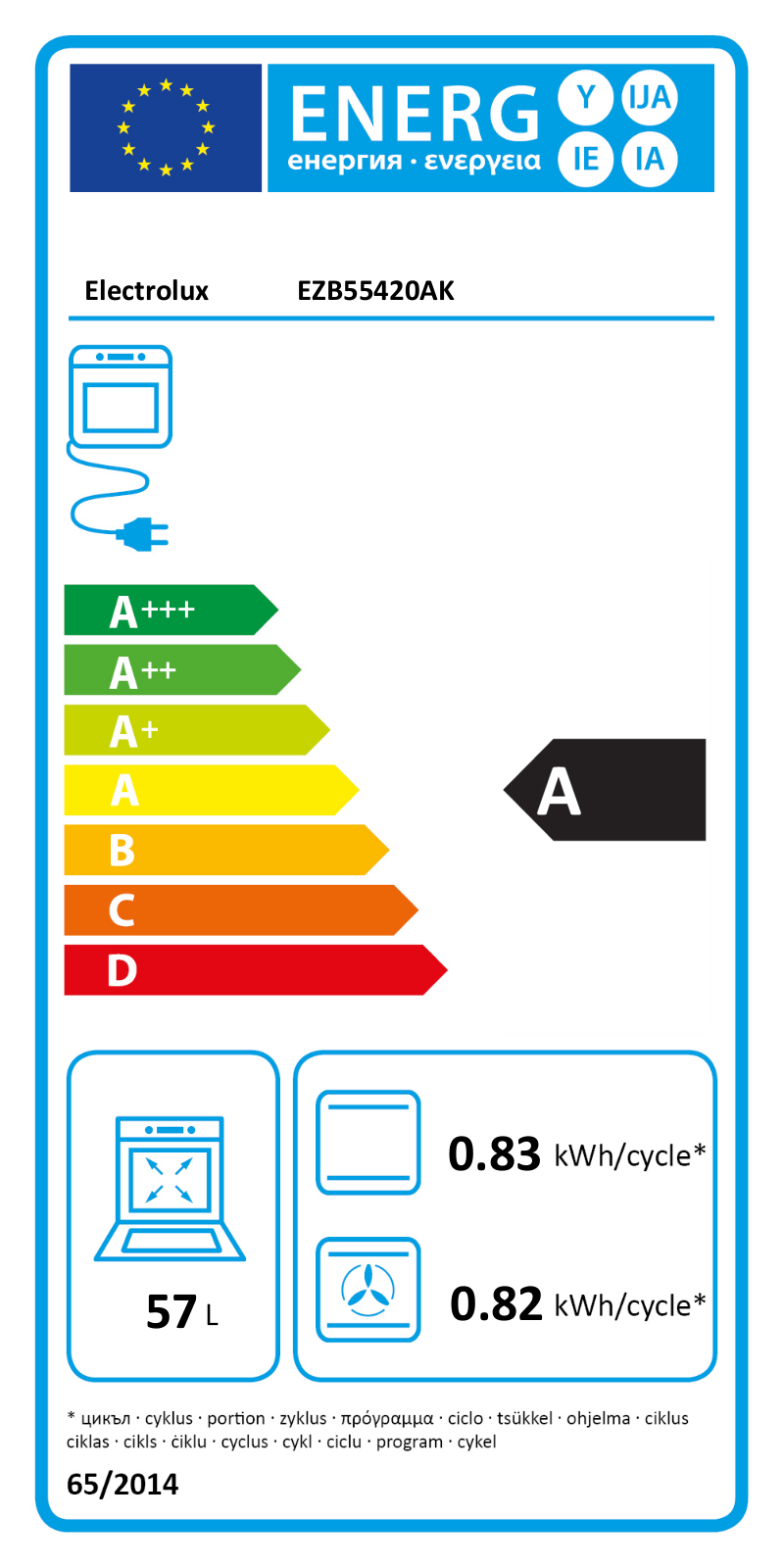 Electrolux EZB 55420 AK User Manual