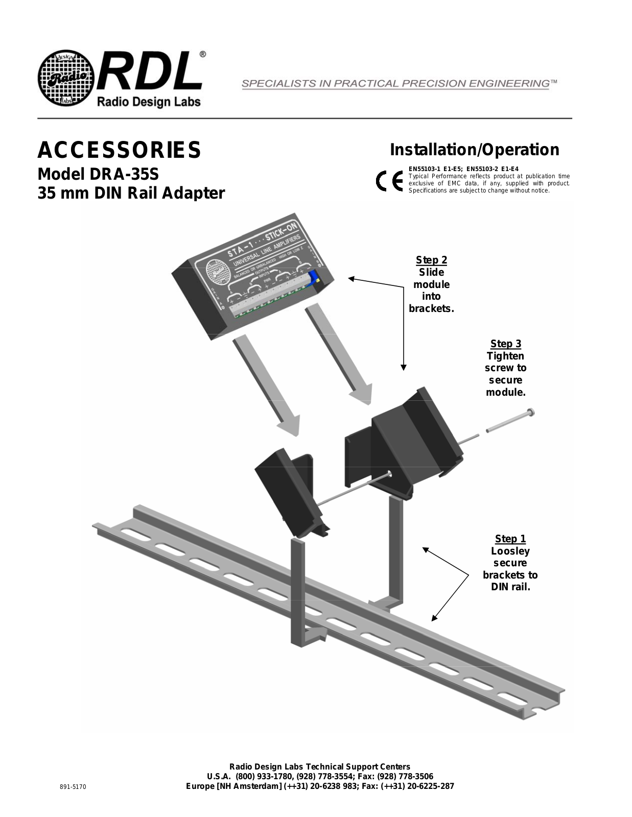 RDL DRA-35S Datasheet - ManualMachine.com
