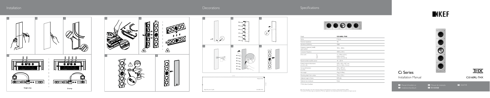 Kef CI160RL-THX User Manual