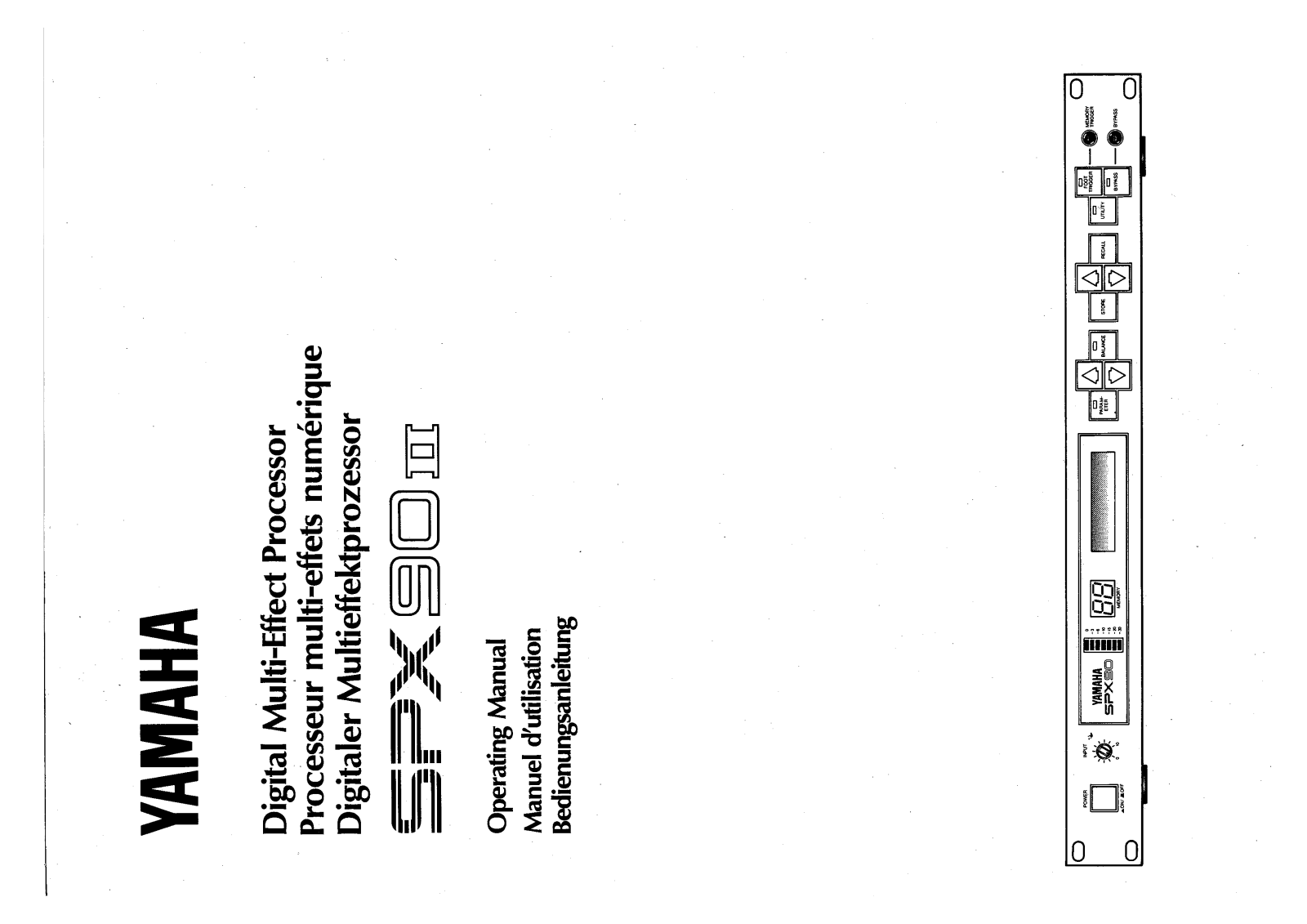 Yamaha Audio SPX90II User Manual