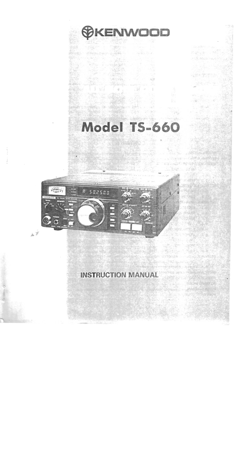 Kenwood TS-660 Owners Manual