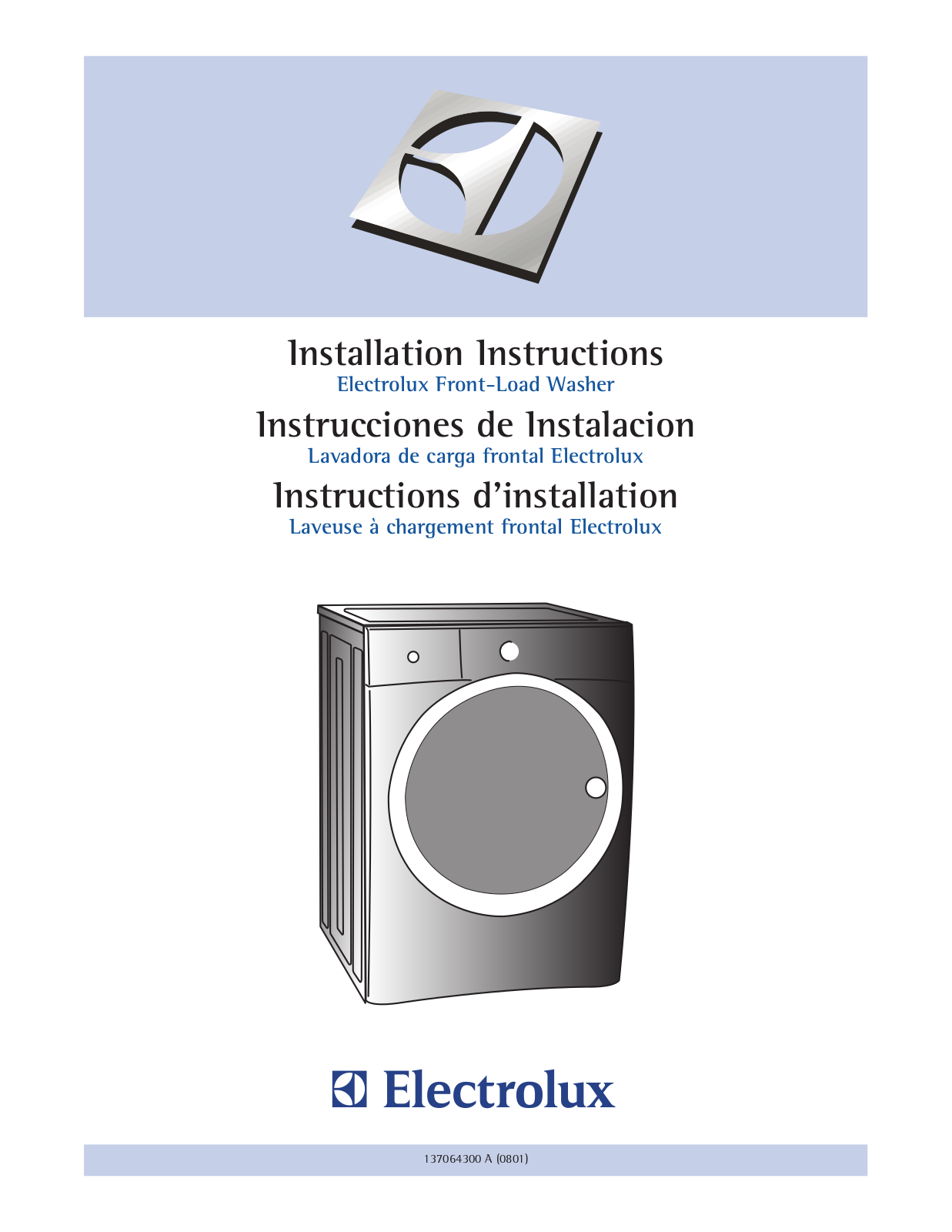 Electrolux 137019200, 137067200, 137098000, 134700400, 137064300A User Manual