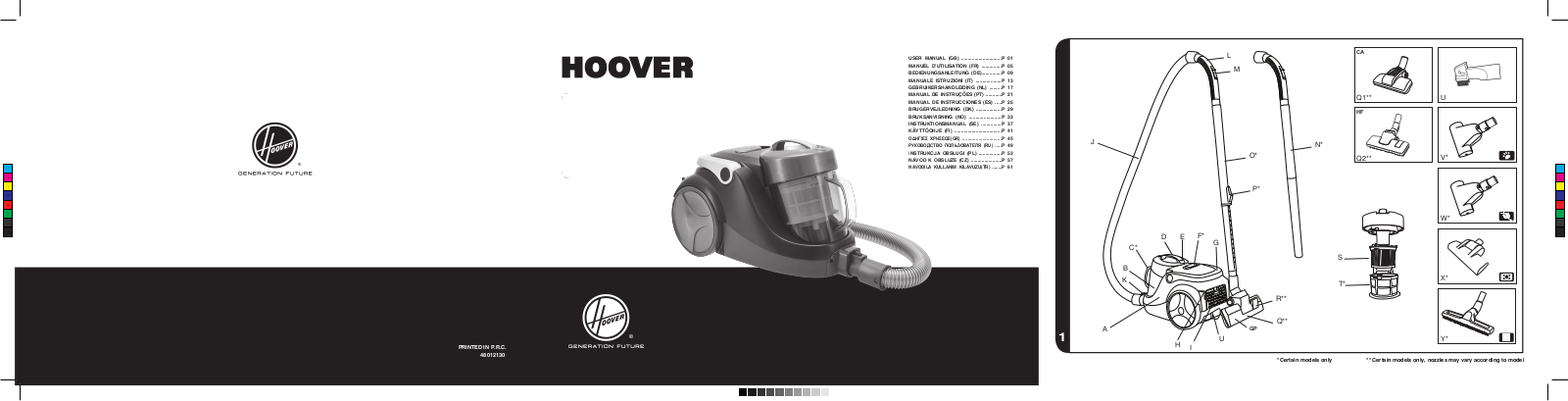 Hoover SP71_SP41011 User Manual