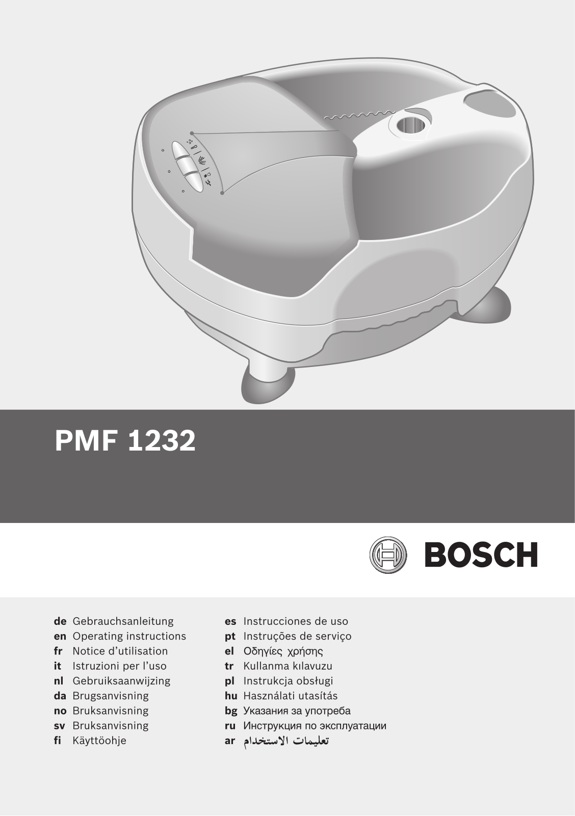 Bosch PMF1232 User Manual