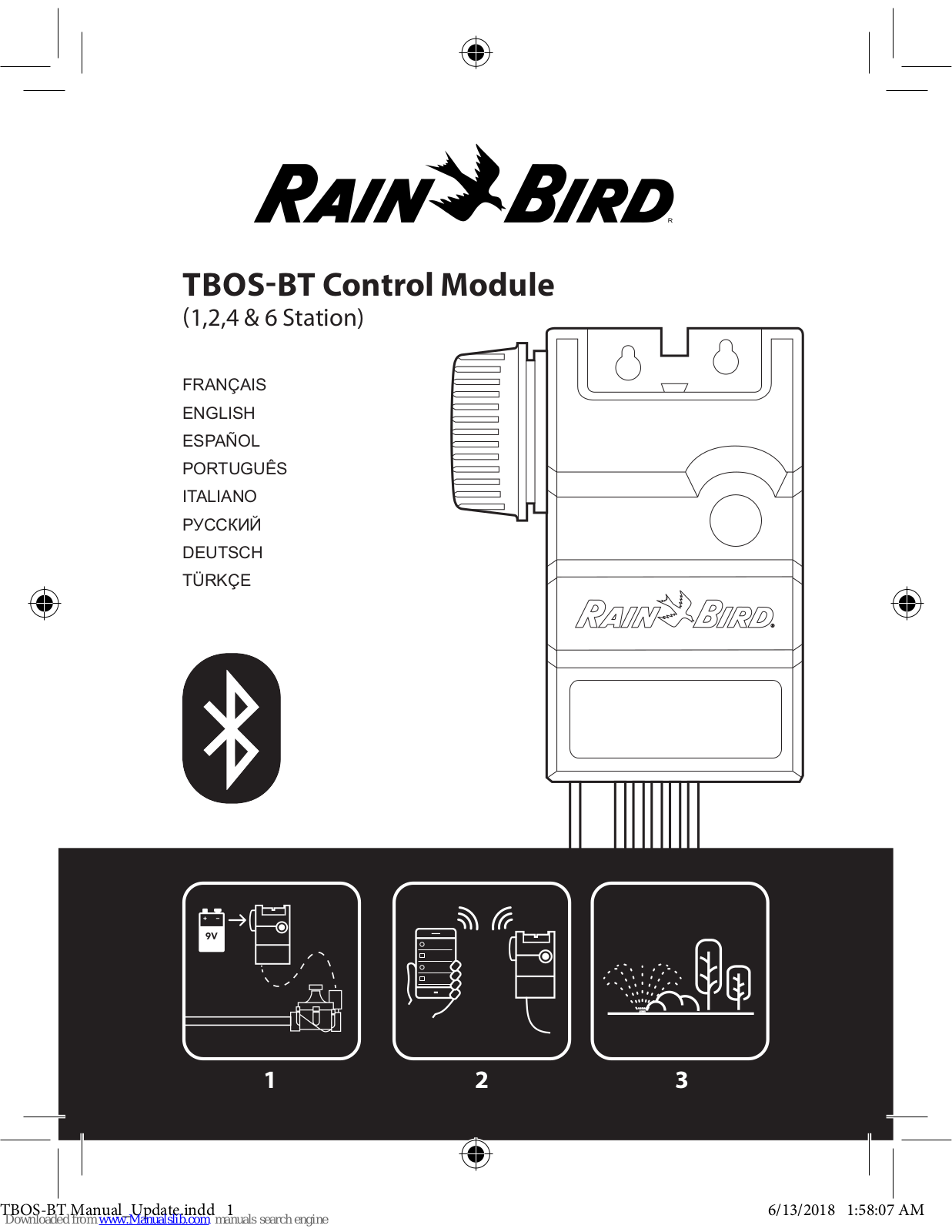 Rain Bird TBOS-BT1, TBOS-BT2, TBOS-BT4, TBOS-BT6 User Manual