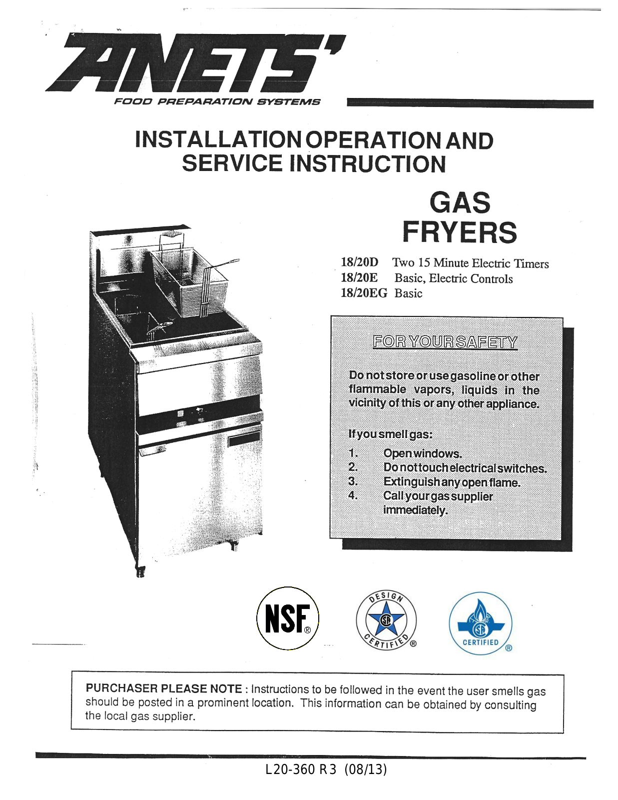 Anets 18/20E Installation Manual