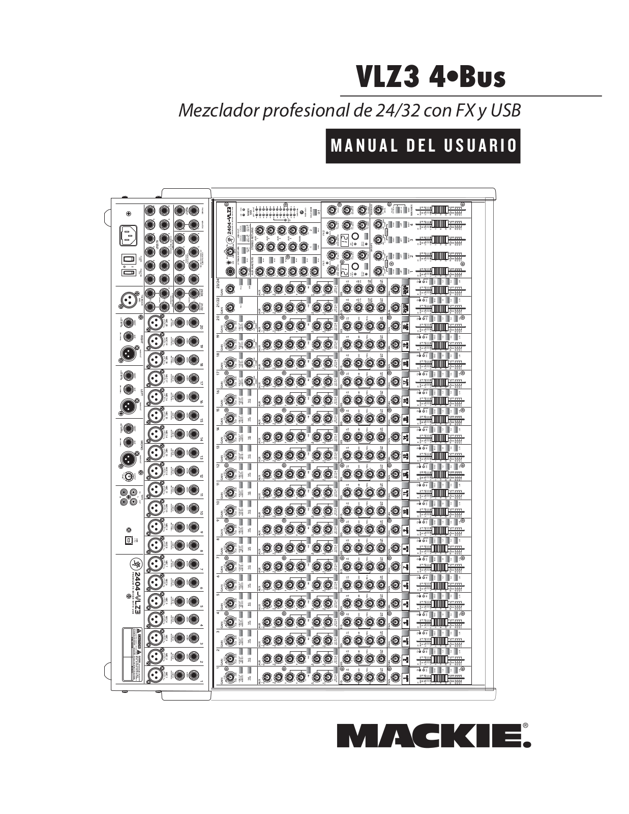 Mackie 3204-VLZ3, 2404-VLZ3 Owner's Manual