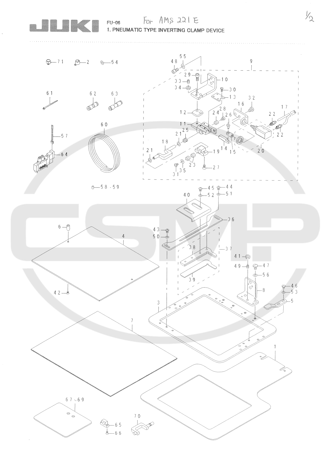 Juki FU06 Parts Book