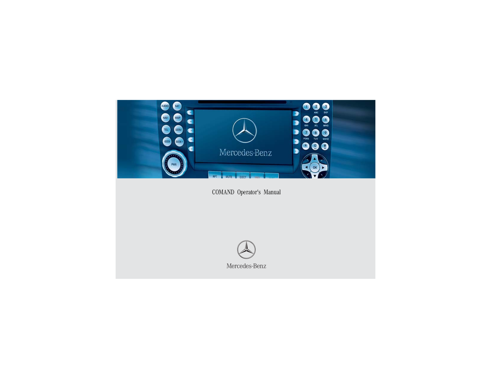 Mercedes-Benz SLK-Class 2005 COMAND Manual