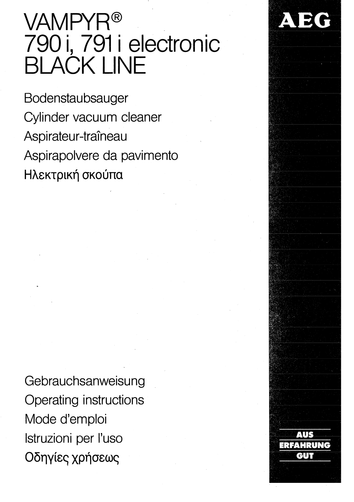 AEG VAMPYR790I, VAMPYR791I User Manual