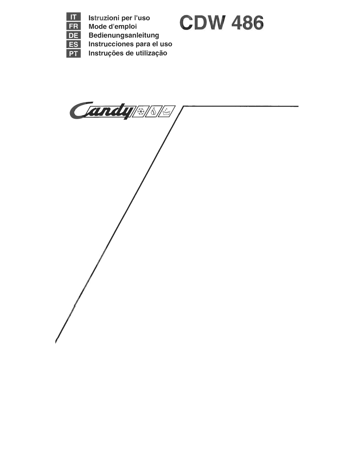 CANDY CDW486 User Manual