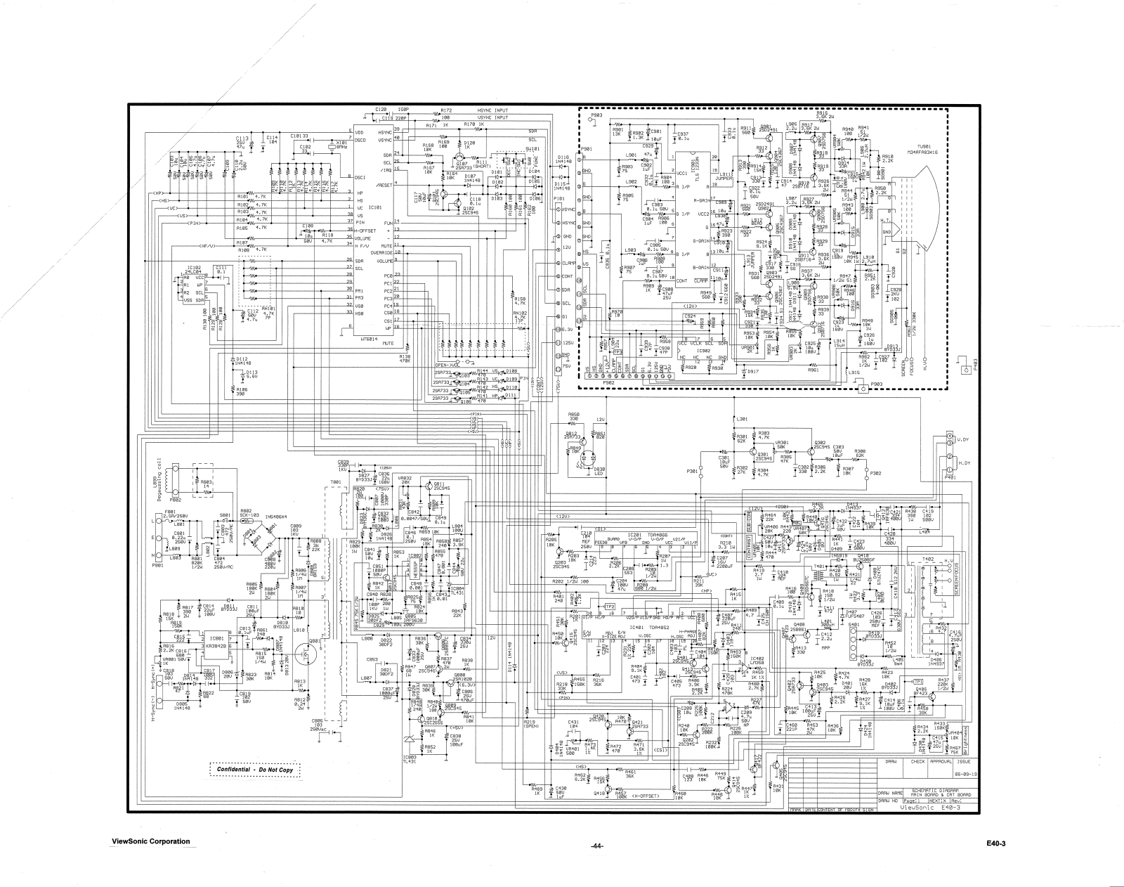 Acer Chasis JD144 Diagram