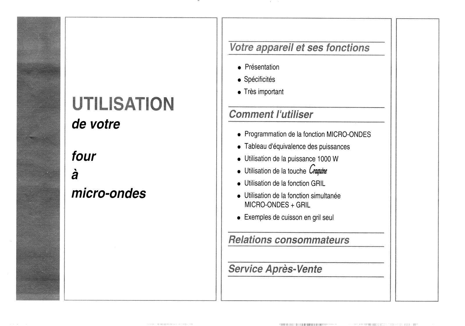 BRANDT M210 User Manual